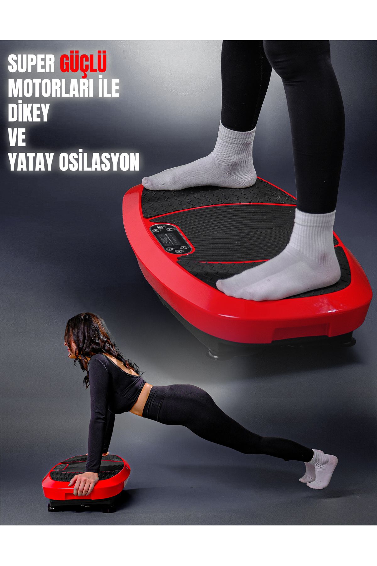 PowerPro Titreşimli Egzersiz Spor Masaj Sıkılaşma Zayıflama Selülit Osilasyon Vibration Plate