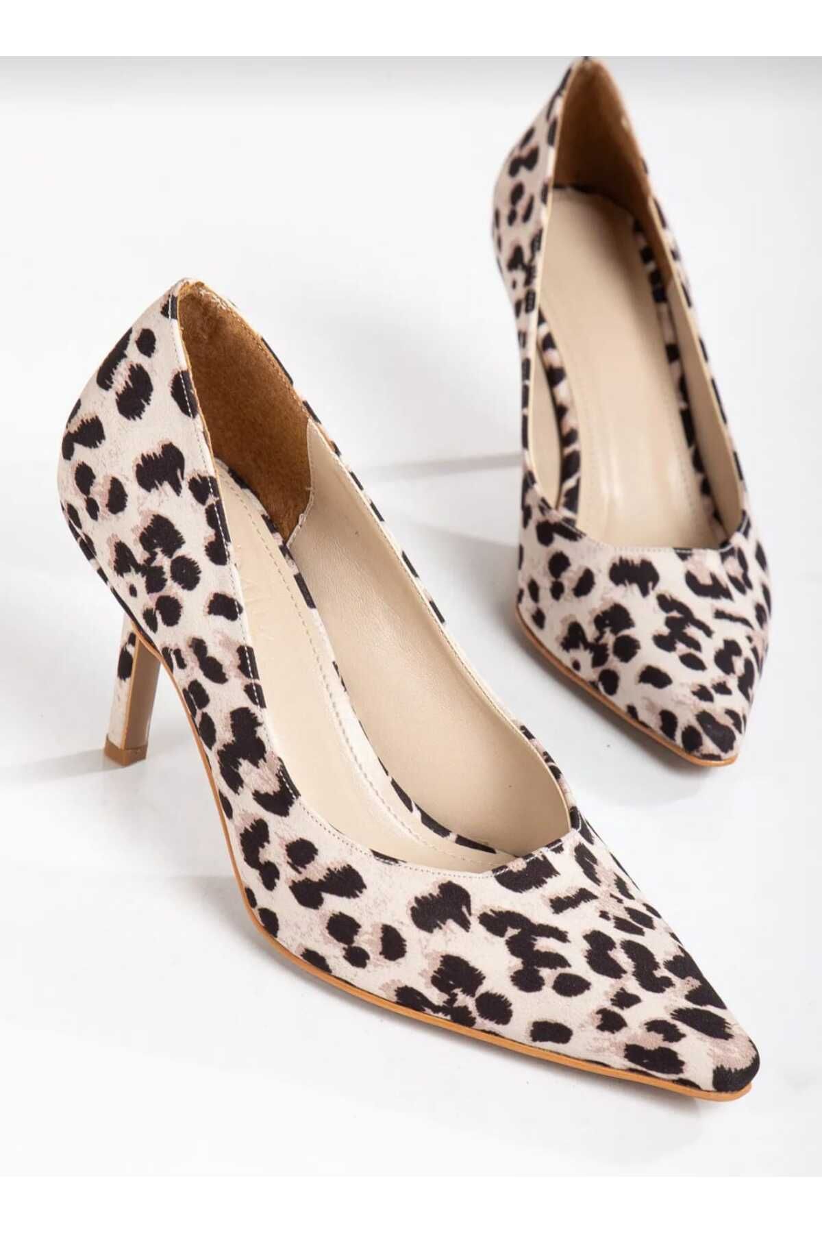 Rahat Leopar Renkli Stiletto