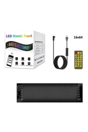 Araç Led Matrix Cama Yapışkanlı Telefonla Kontrol Edilebilen Kişiselleştirilebilir Uzaktan Kumandalı Image 0