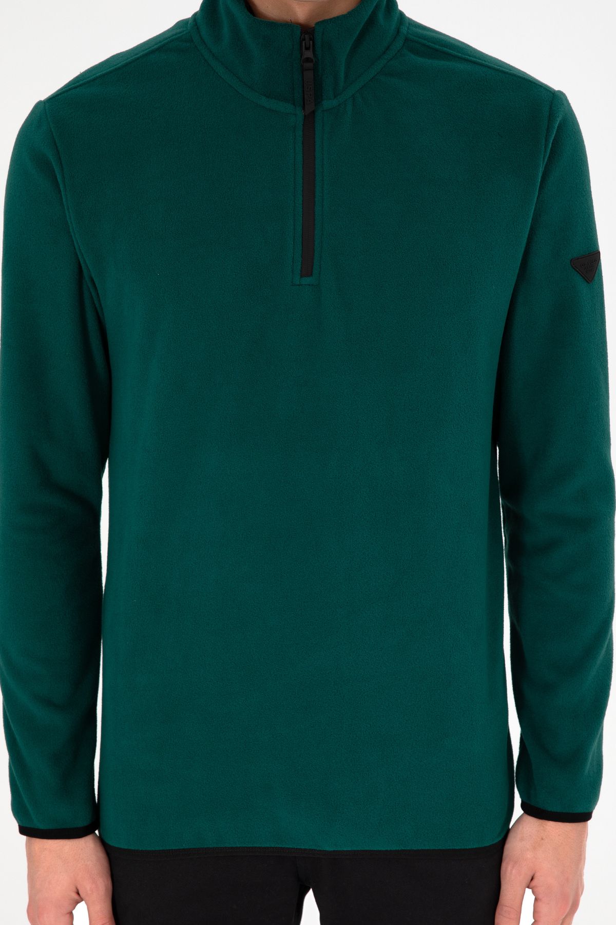 Erkek Koyu Yeşil Basic Sweatshirt 50298085-VR079