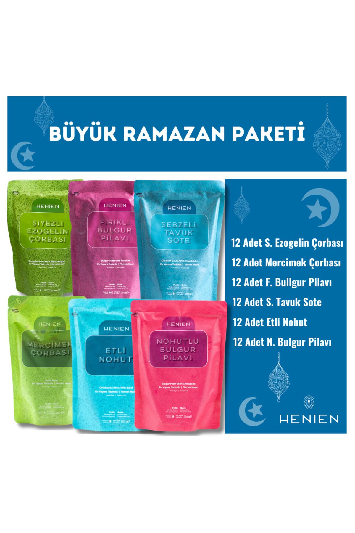 henien Büyük Ramazan Paketi -Hazır Pratik Yar...