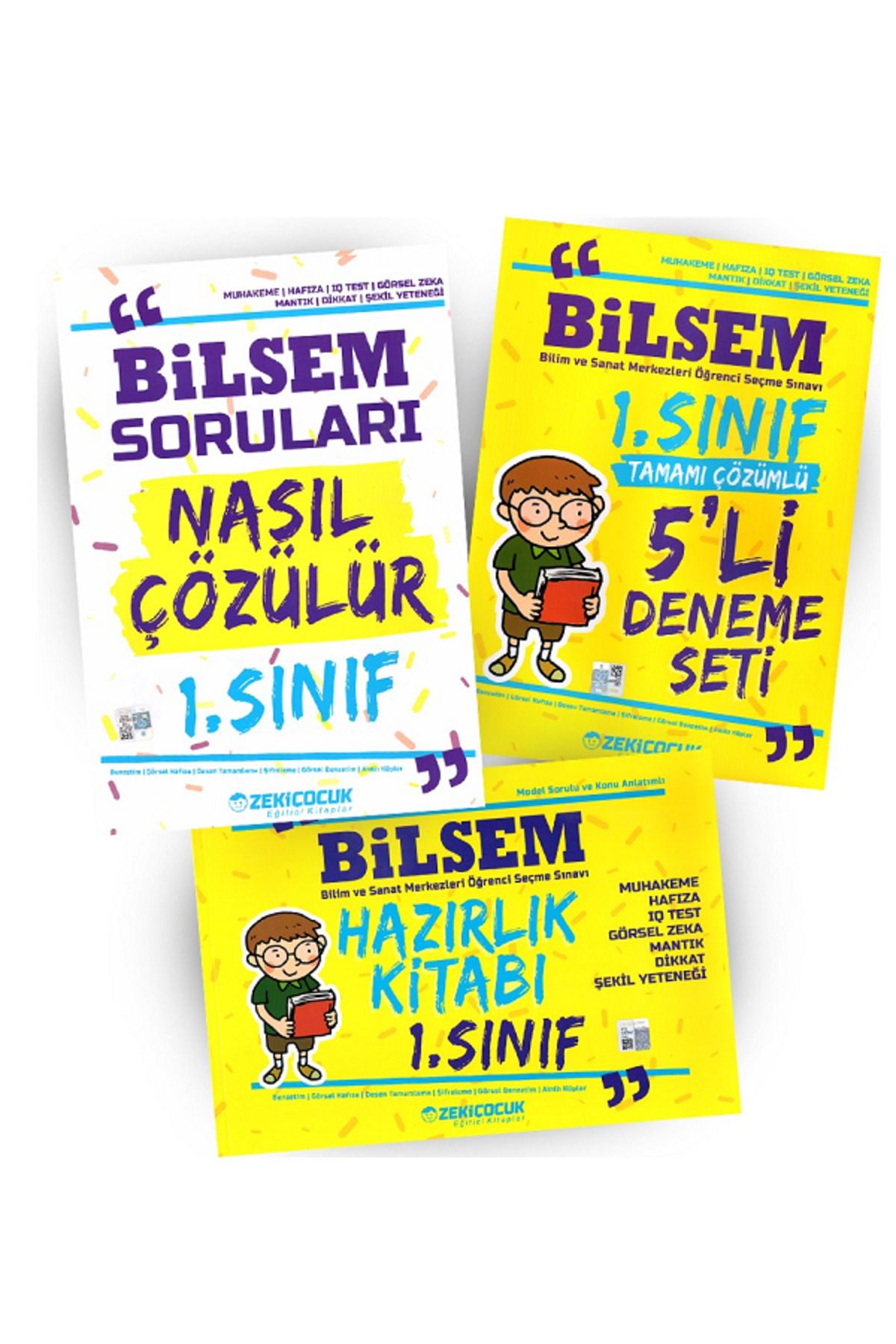 1.Sınıf Evrensel Tüm Dersler Soru Bankası / 1.Sınıf BİLSEM Hazırlık Seti - 4 KİTAP SET