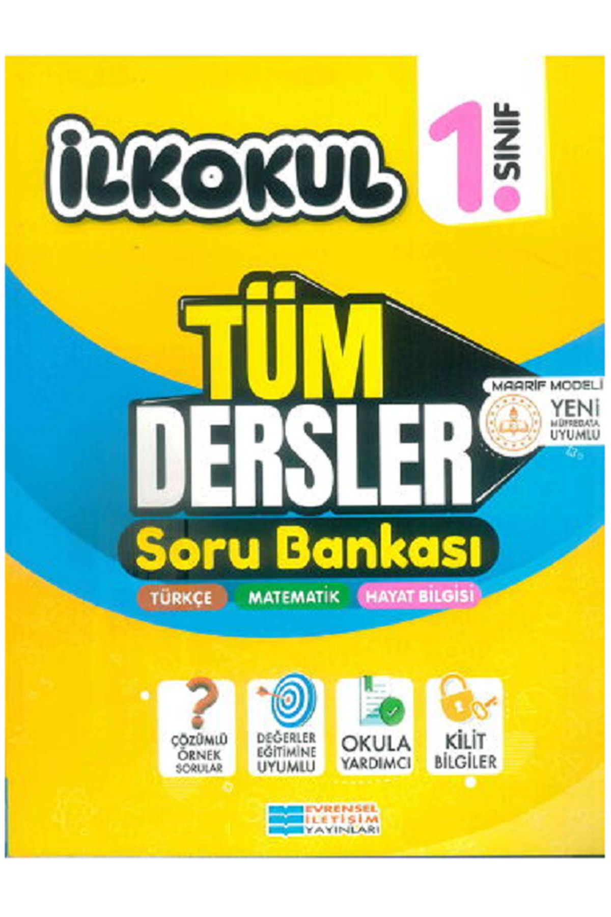 1.Sınıf Evrensel Tüm Dersler Soru Bankası / 1.Sınıf Bir Gün Hikaye Bir Gün Ödev - 2 KİTAP SET