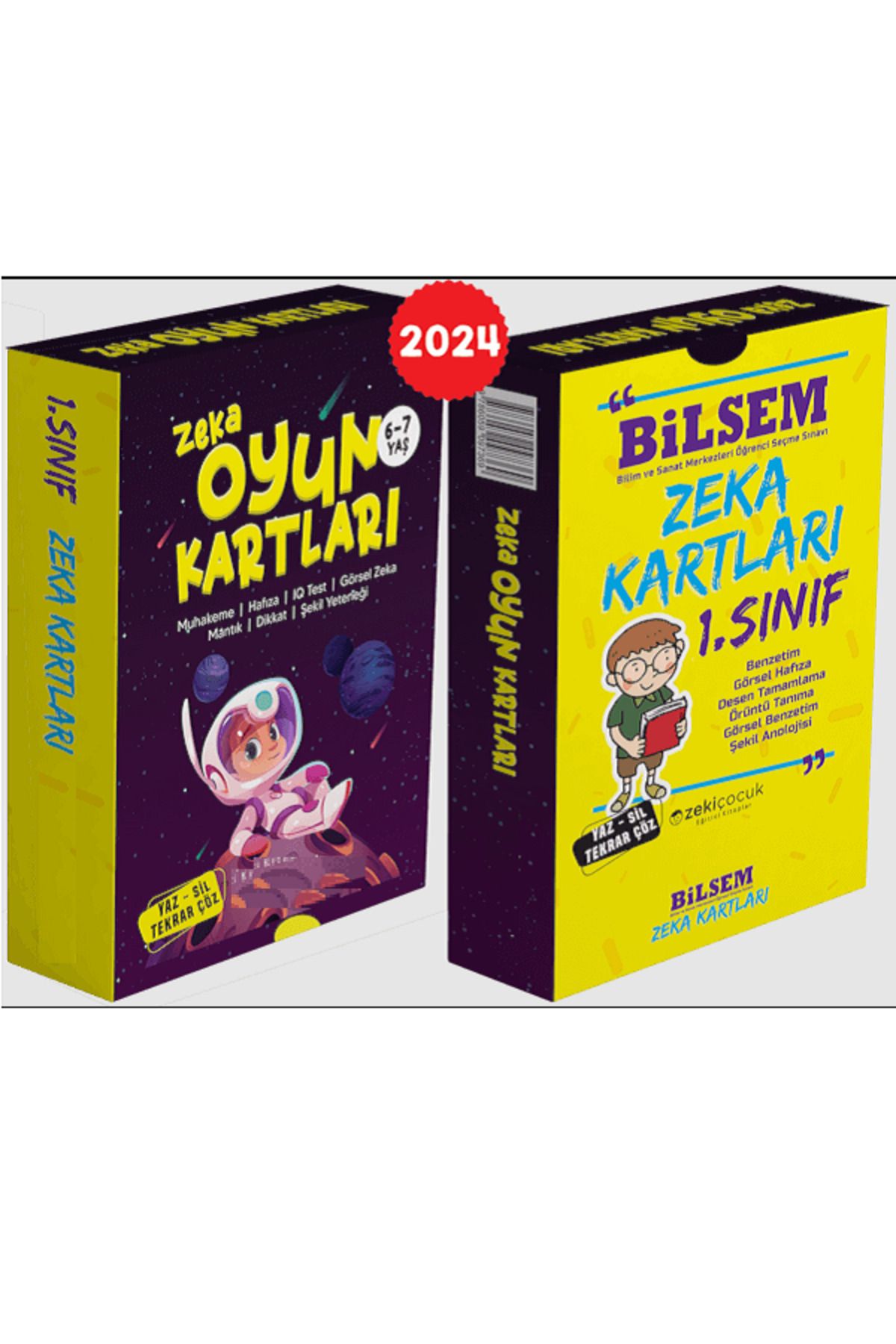 1.Sınıf Evrensel Tüm Dersler Yaprak Test + 1.Sınıf BİLSEM Zeka Oyun Kartları - Zeka Kartları