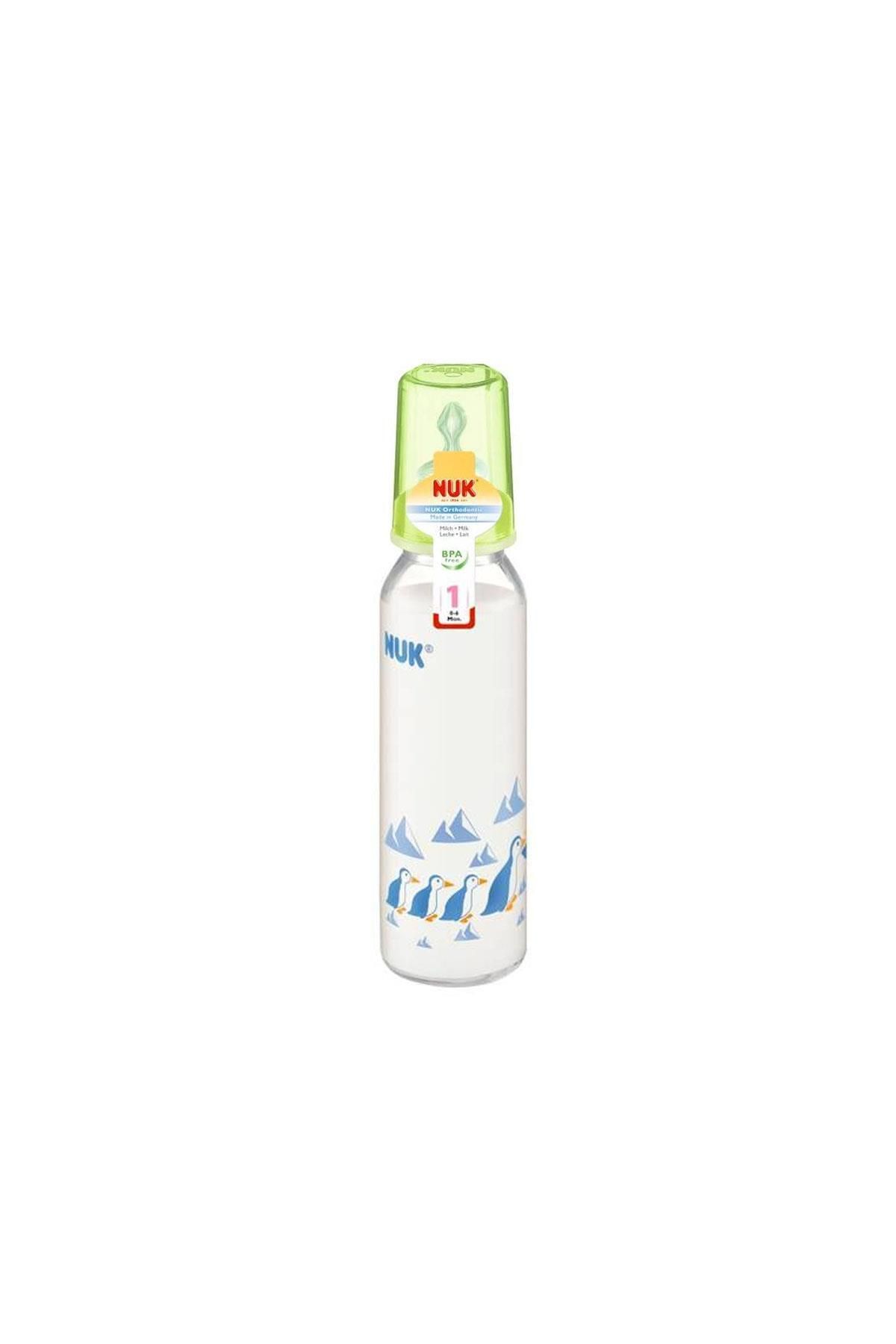 Nuk Silikon Emzikli CamBiberon 250 ml - Yeşil