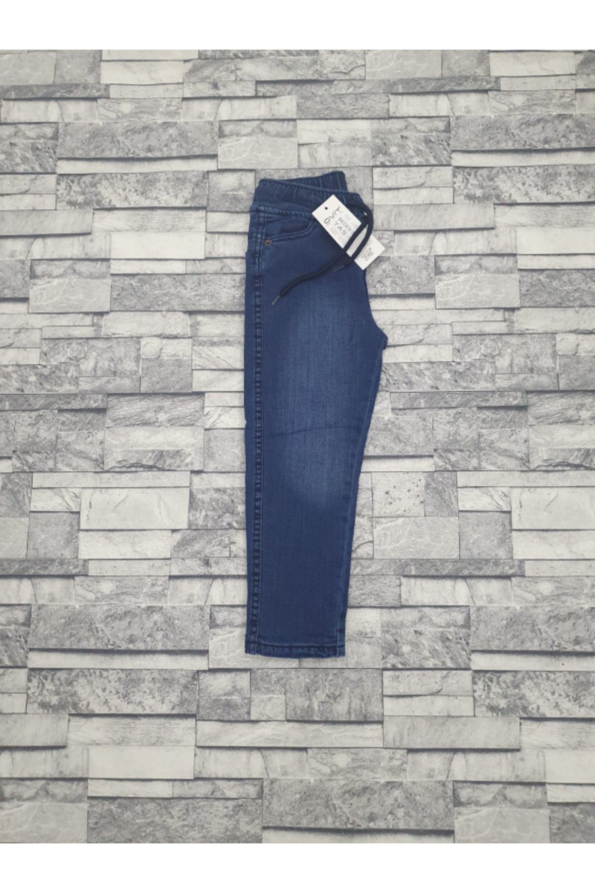 Termal Polarlı Çocuk Kot Pantolon Kız / Erkek %90 Pamuklu Denim Kot Kumaş