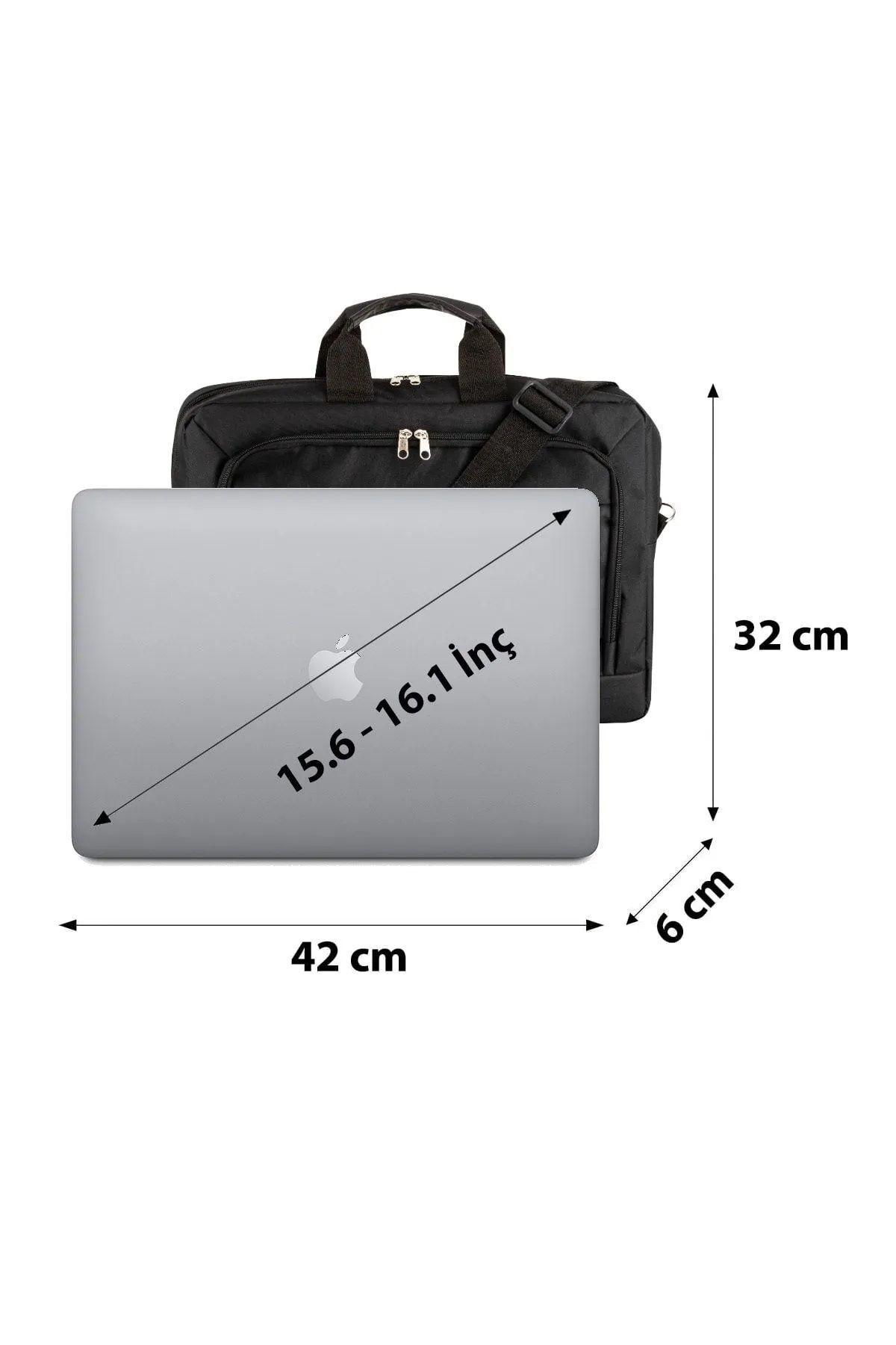 G683 15.6" - 16.1" Siyah Evrak Bilgisayar Notebook Laptop Çantası