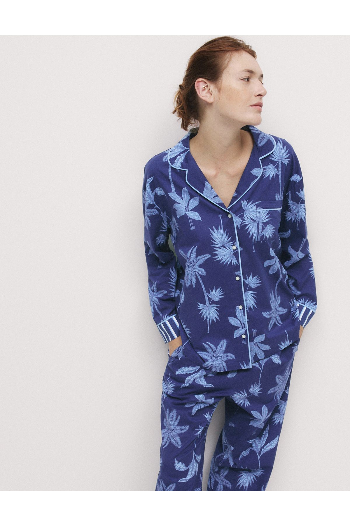 Saf Pamuklu Cool Comfort™ Desenli Pijama Takımı