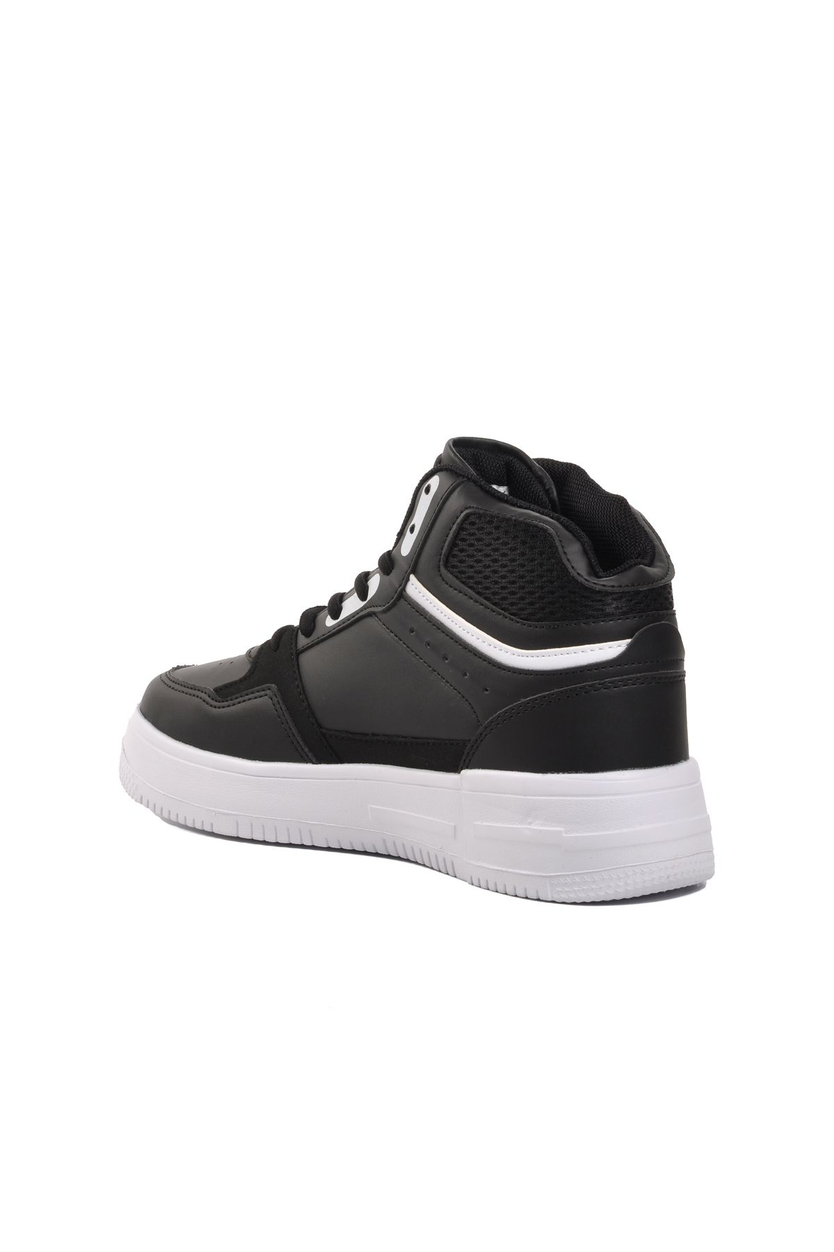 Siyah-Beyaz Unisex Hi Sneaker