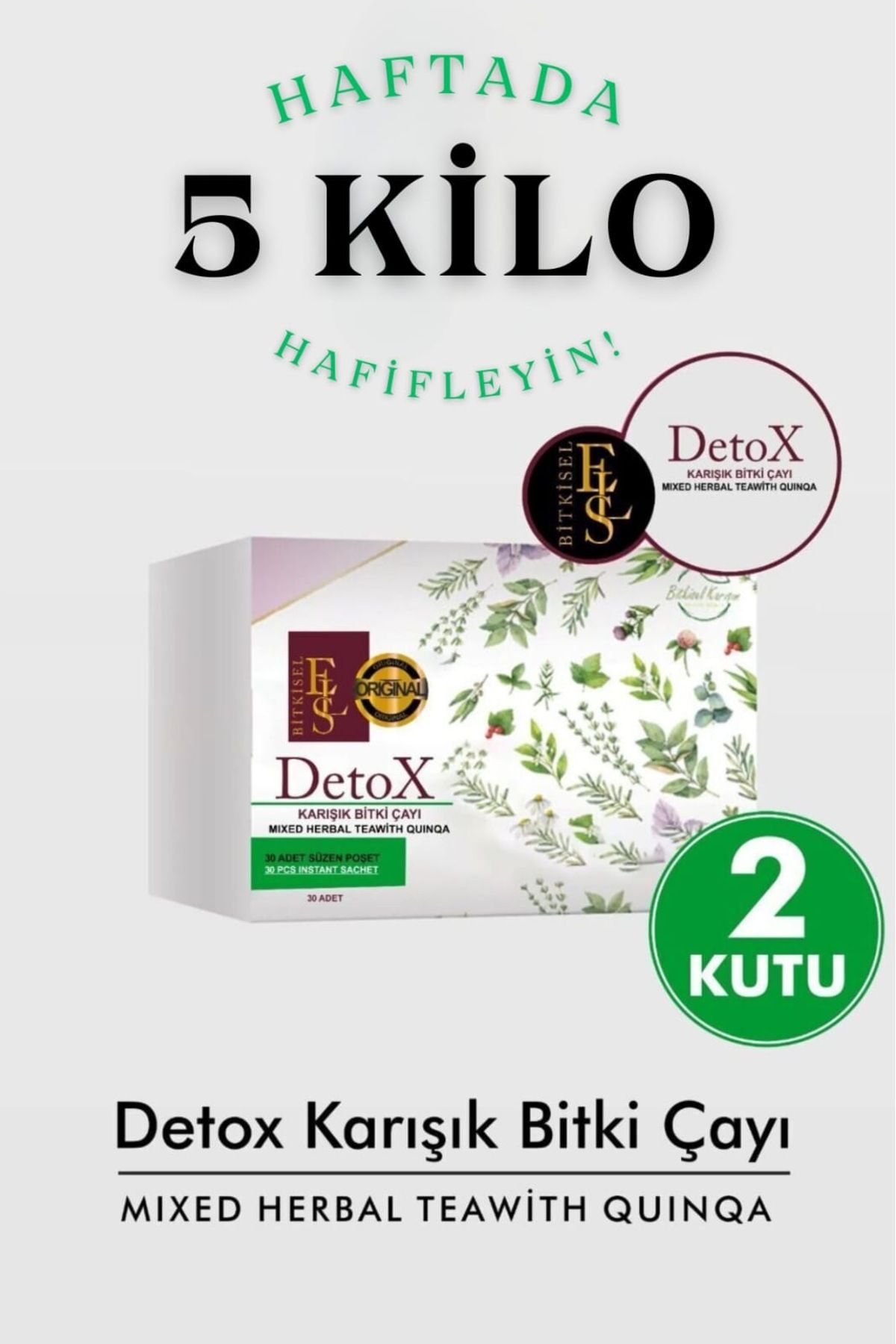 ESL Bitkisel Bitki Çayı DetoxForm Çay 2 Kutu