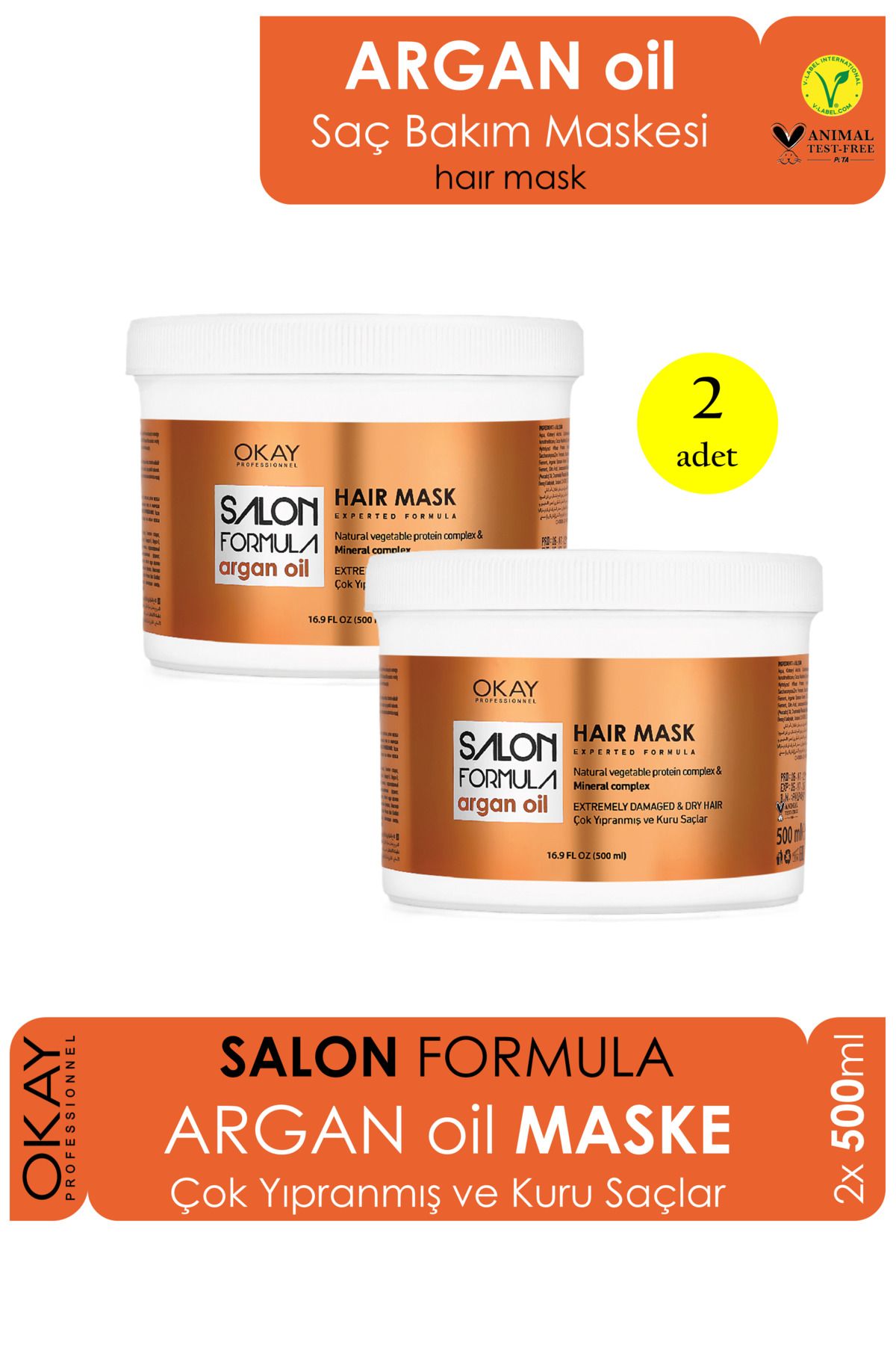 OKAYPROFESSIONNEL SALONFORMULA 2'Lİ SET ARGAN...