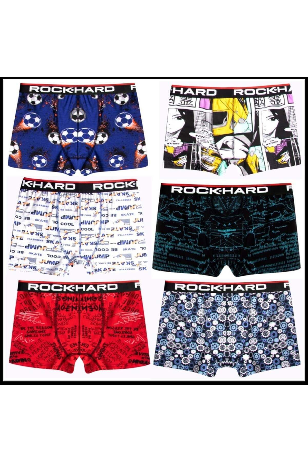 RockHard Erkek Boxer Mix 3lü set