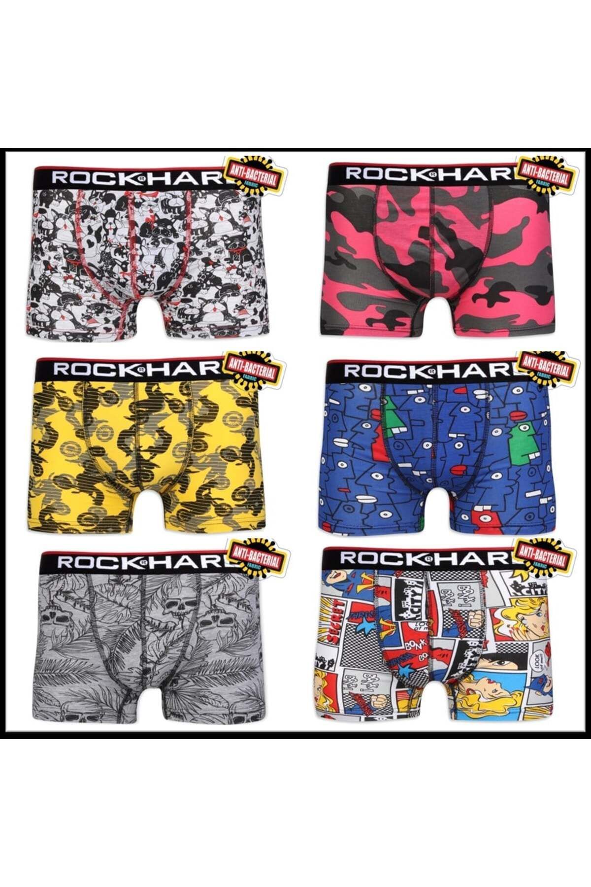 RockHard Erkek Boxer Mix 3lü set