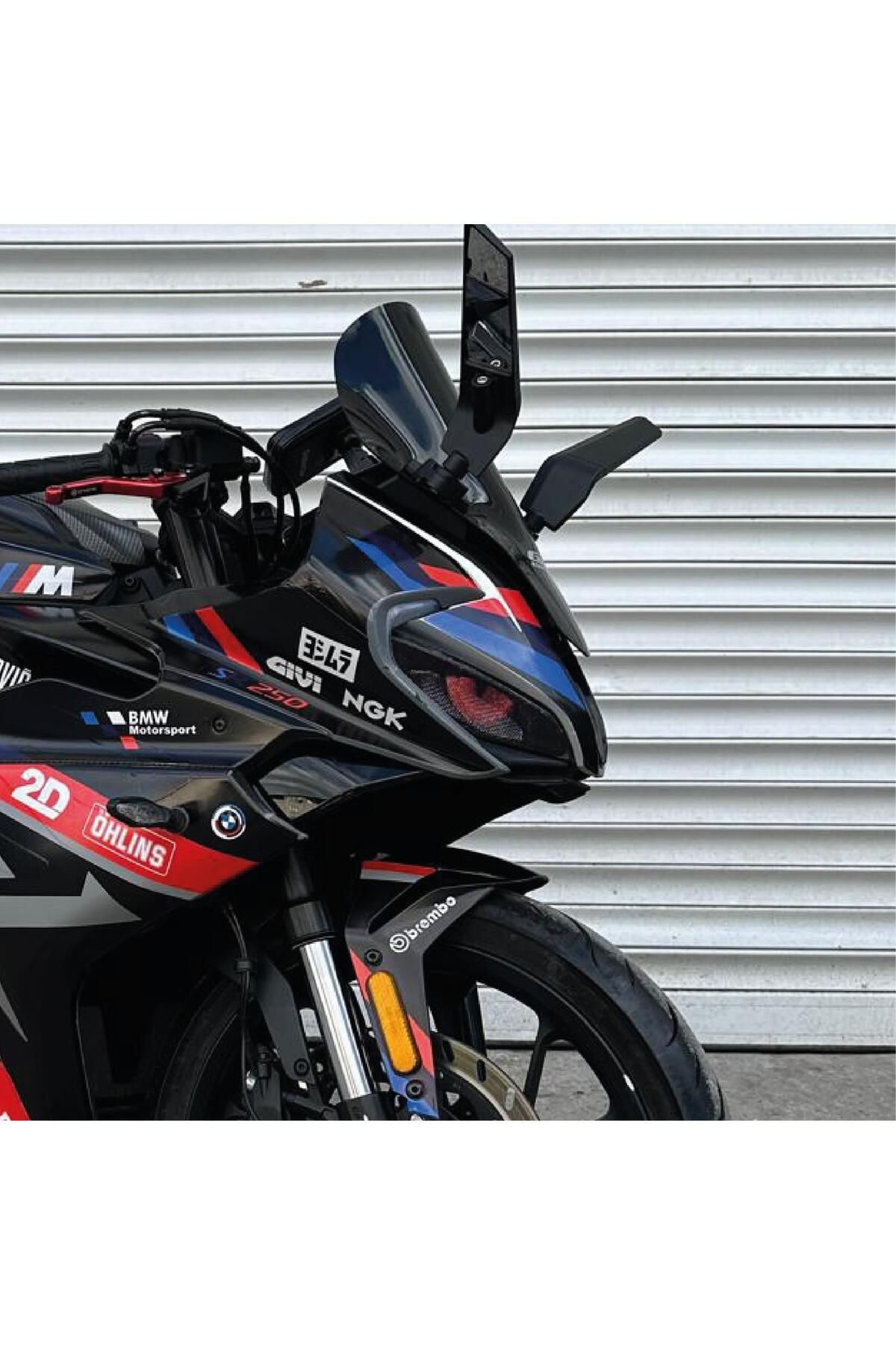 CFMOTO 250SR BMW HP4 MODEL PARCALI MOTOSIKLET KAPLAMA STICKER ETIKET MODELI SIYAH RENK