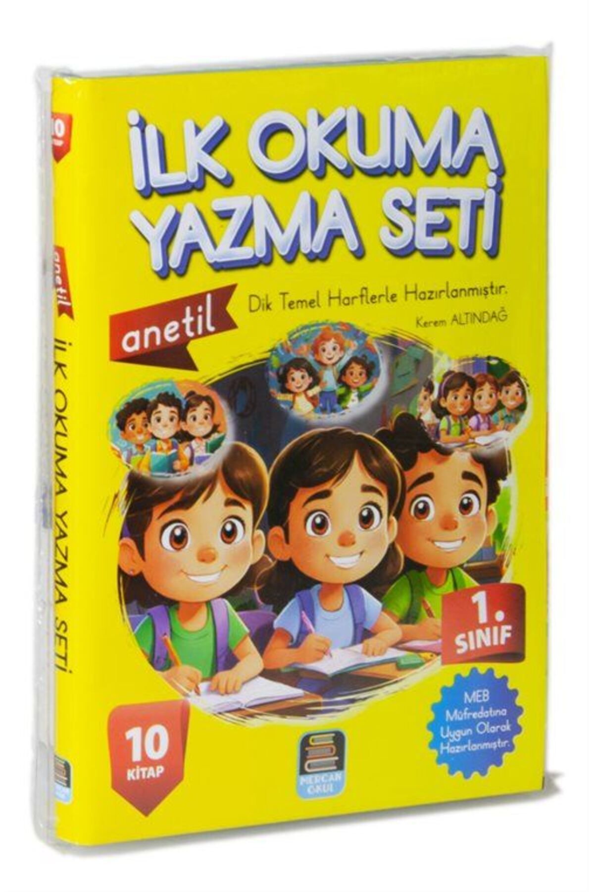 1.Sınıf Anetil İlk Okuma Yazma Seti (10 Kitap)Renkli Resimli Dik Temel Harlerle Hazırlanmıştır & ...