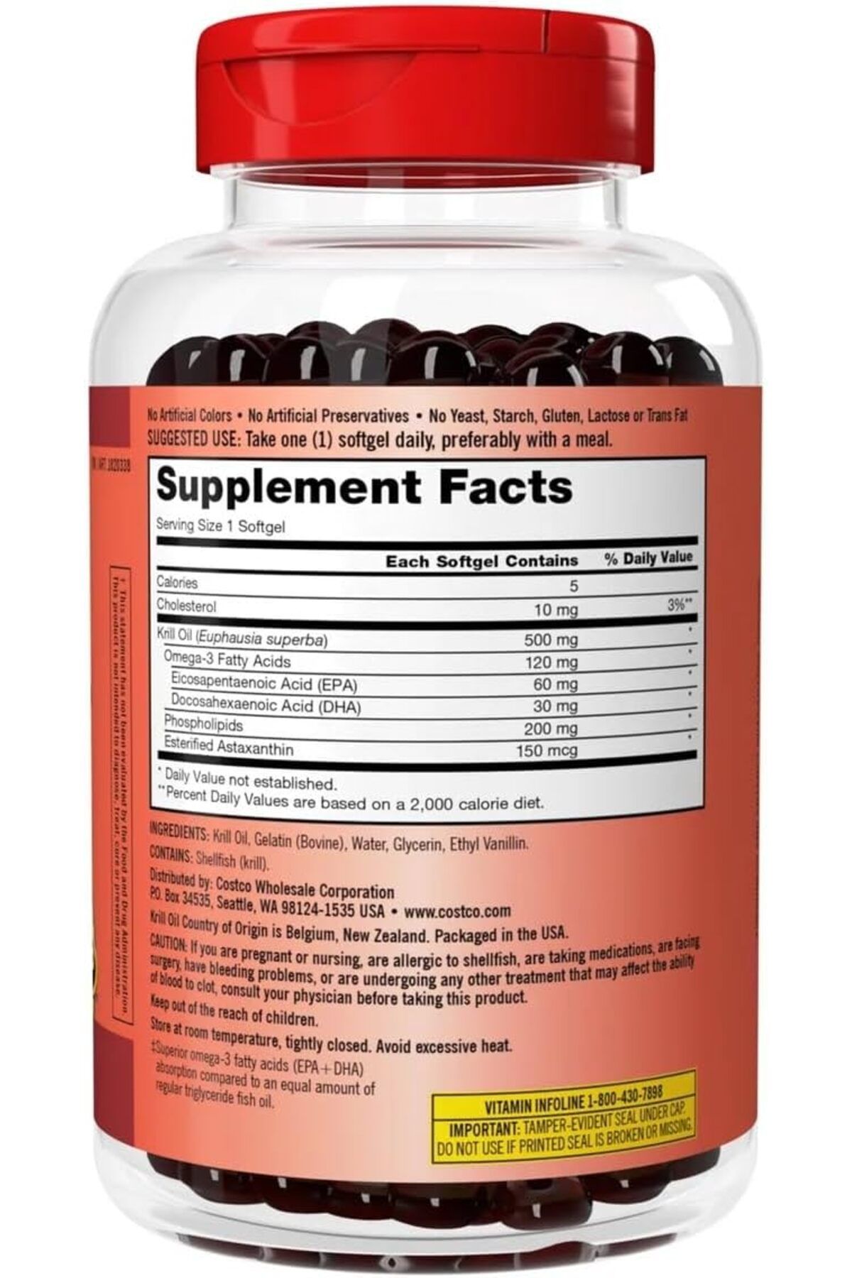 Krill Oil 500mg 180 Softgels