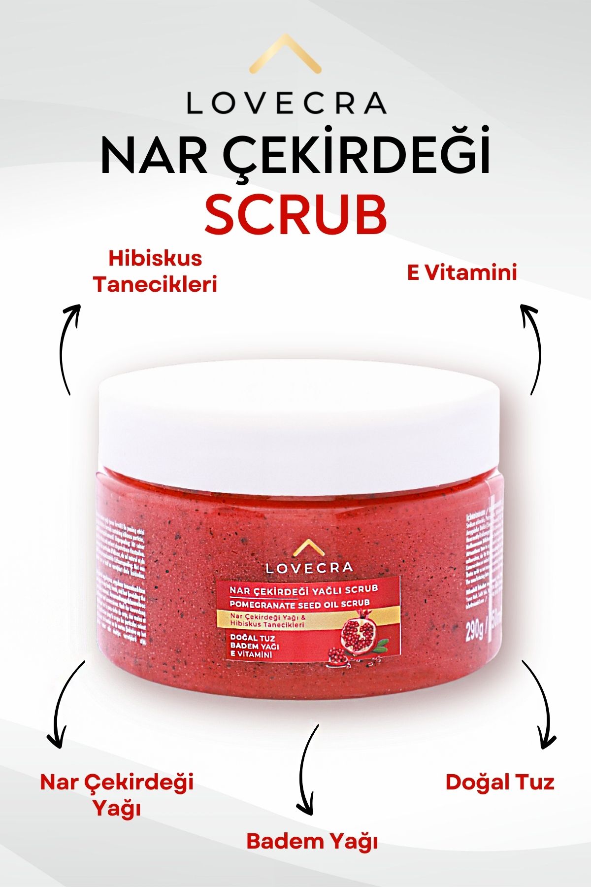 LOVECRA Body Scrub BesleyiciArındırıcı Cilt N...