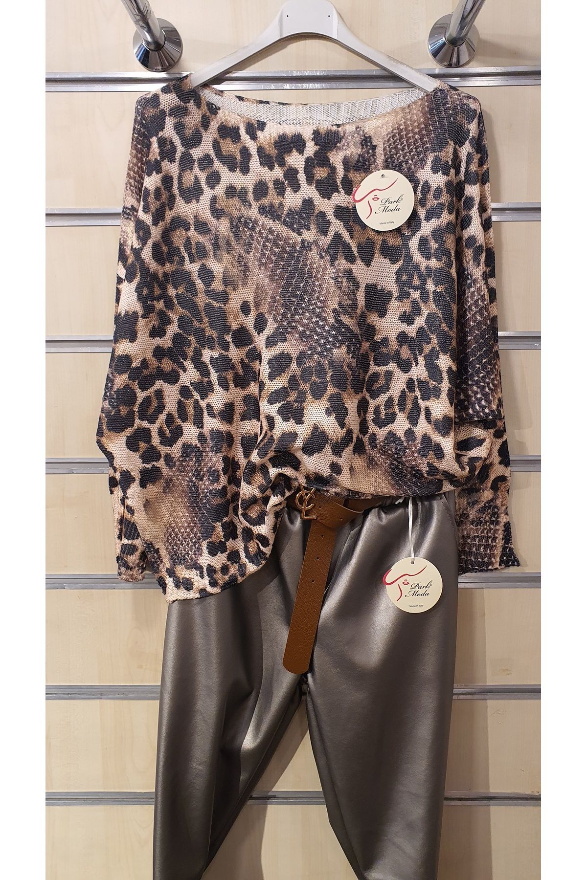 Park Moda LEOPAR DESEN SİMLİİTALYAN BLUZ