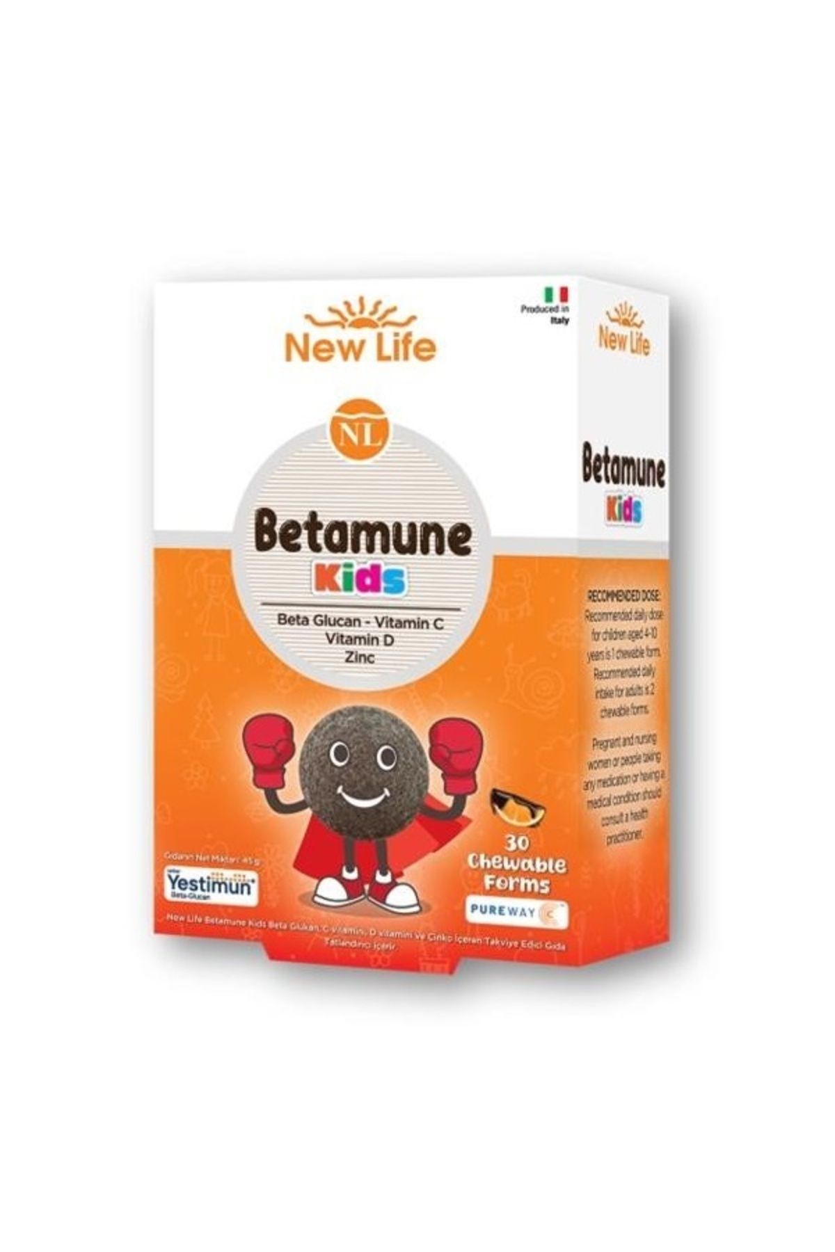 New Life Betamune KIDS 30Çiğneme Tableti