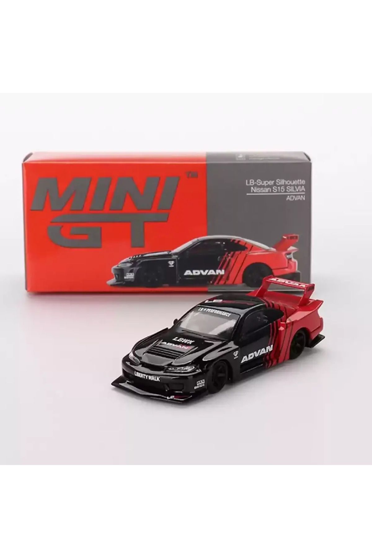 mini gt 164 Lb-Super NissanS15 Sılva Advan Mg...