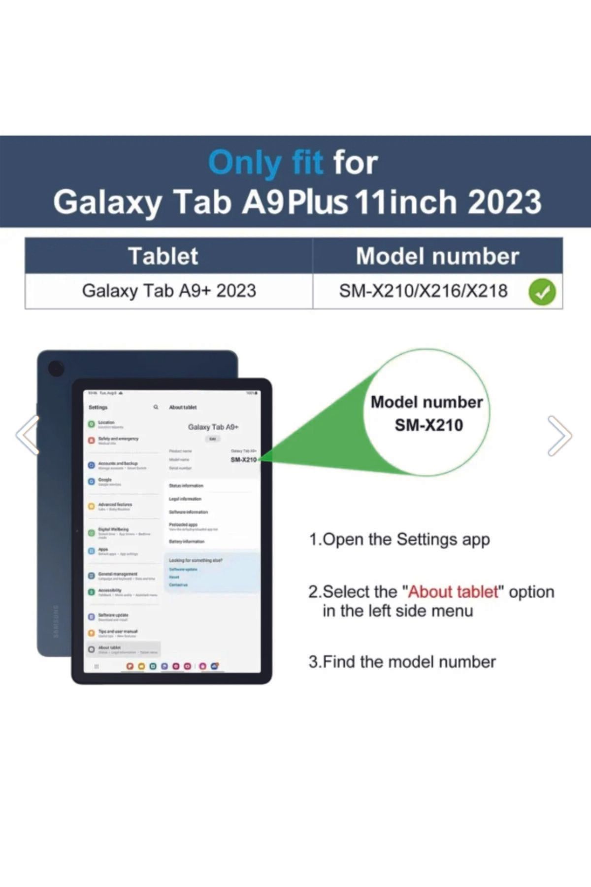 Samsung Galaxy Tab A9 Plus Tablet Kılıfı (11. inc) Tablet Sililkon Kılıf