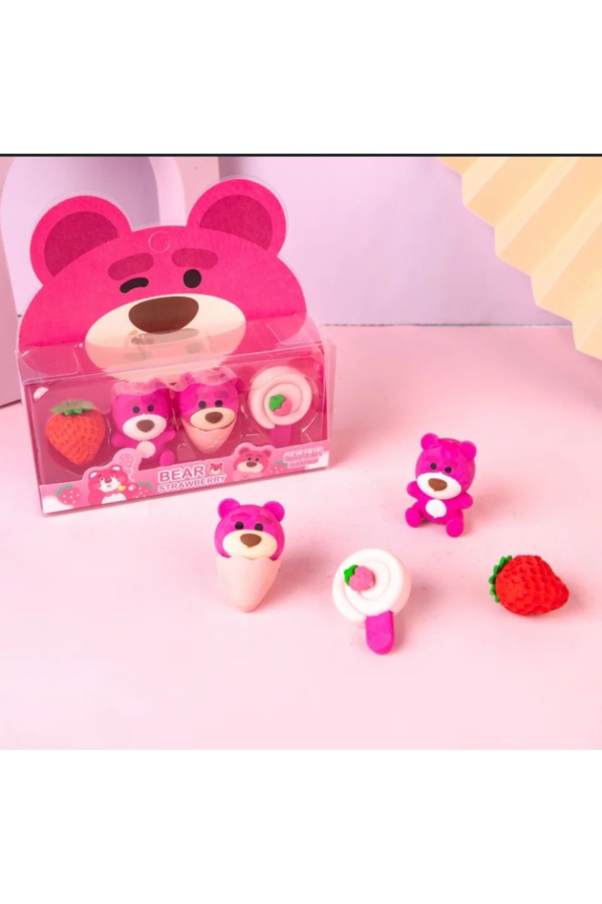 synshop Kawaii Lotso PembeAyı Strawberry Bear...