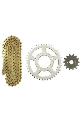 Cf Moto 250 Sr Zincir Dişli Seti Oringli Zincir Gold Image 0