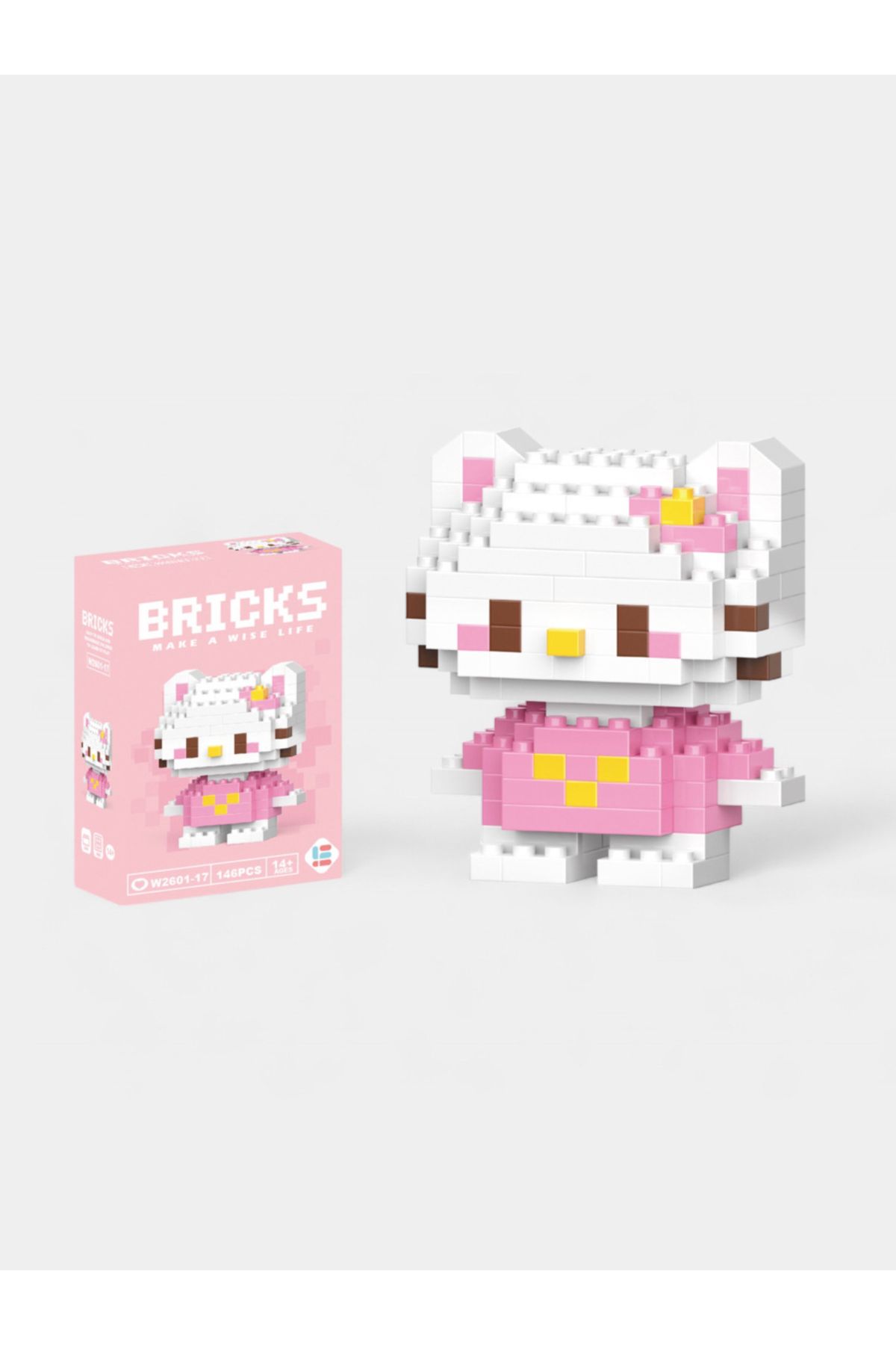 BricksKitty Brick HelloKitty Mini Brick Pembe