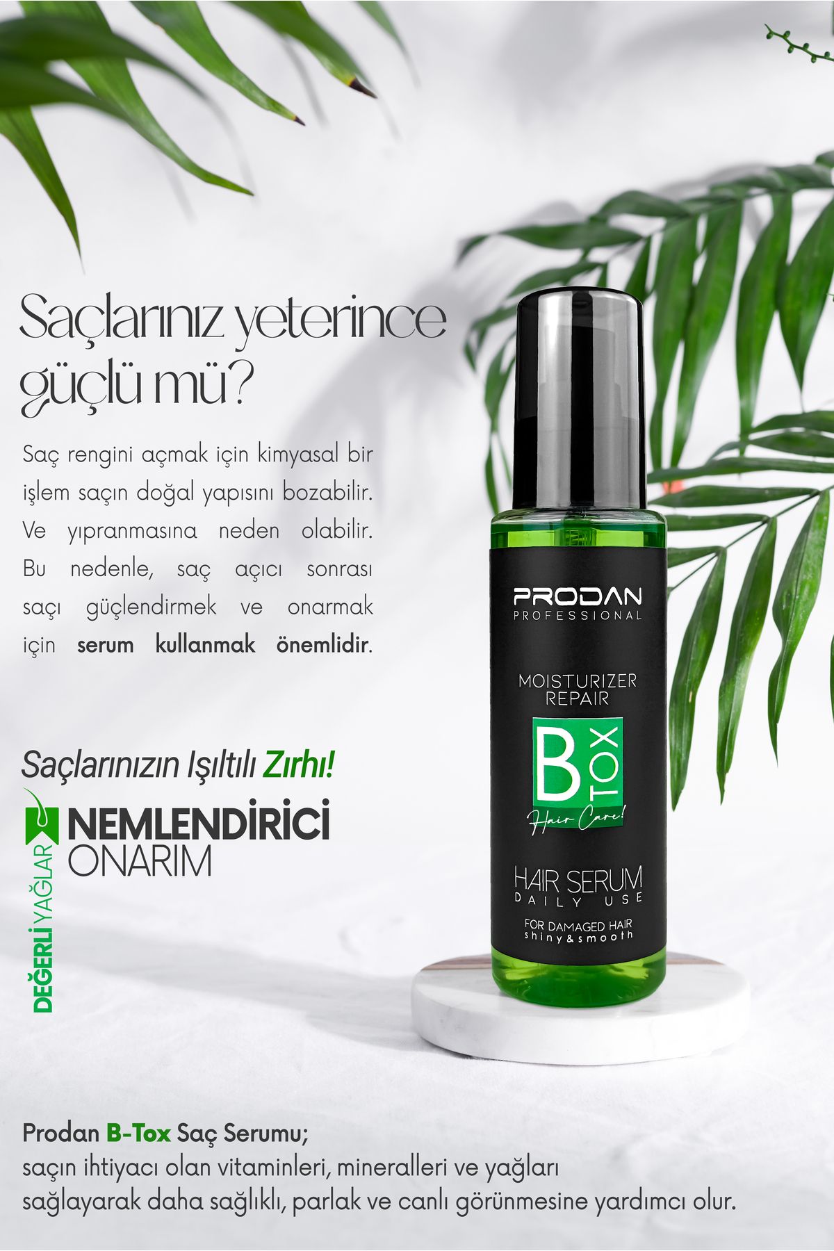 B-Tox Şampuan & Şaç Serumu | Onarıcı ve Yenileyici 2'li Saç Bakım Seti - 400ml + 100 ml