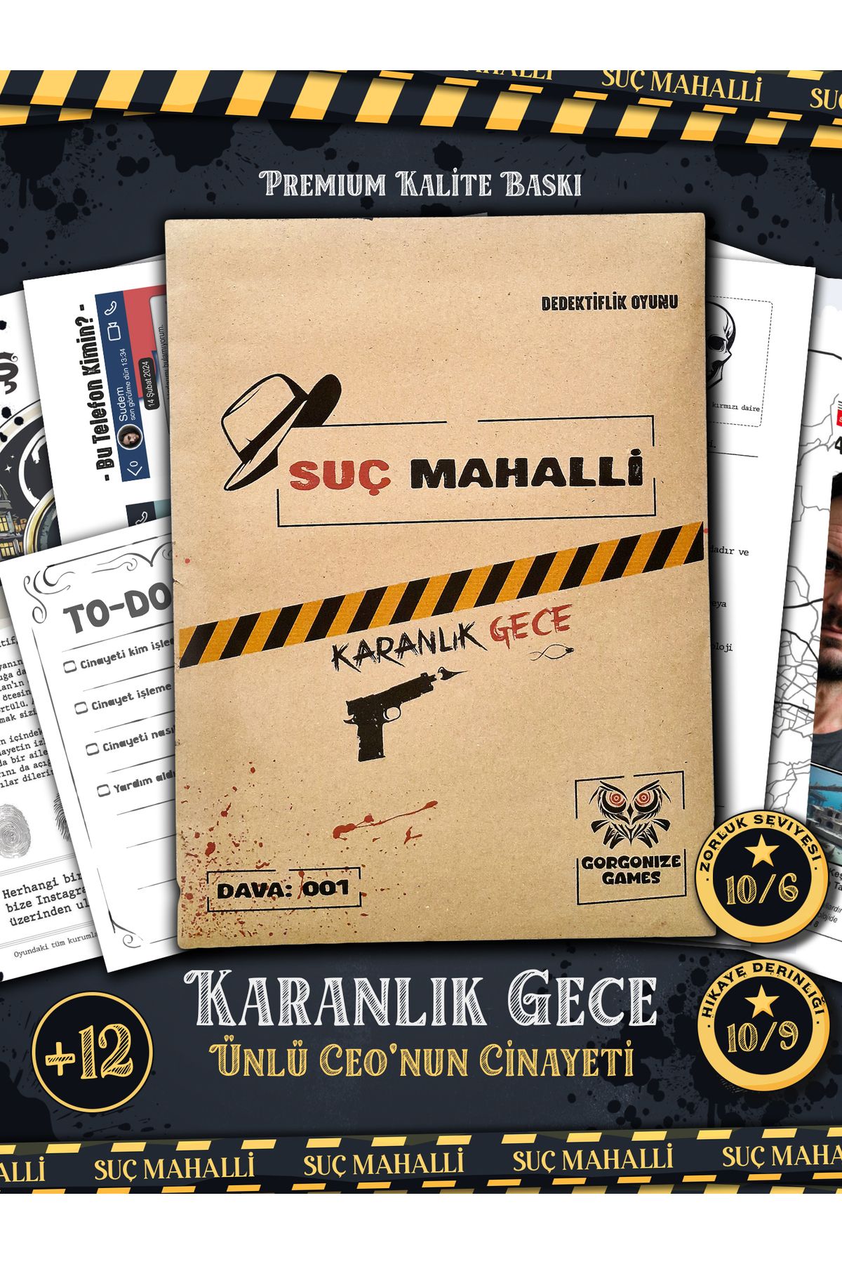 Suç Mahalli Karanlık Gece,Dedektiflik Oyunu,...