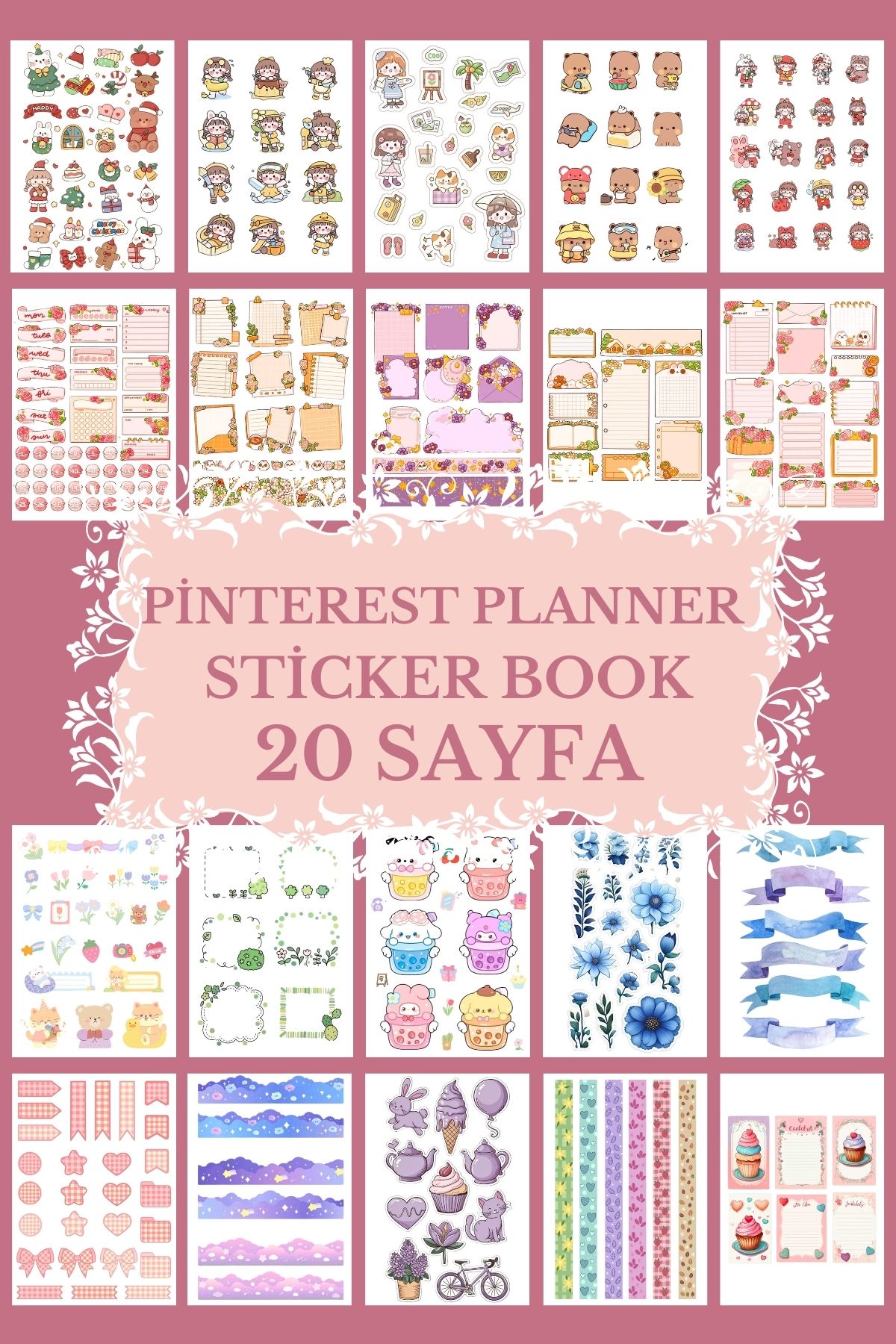 Flexink Co Pinterest PlannerSticker Kitabı 20...