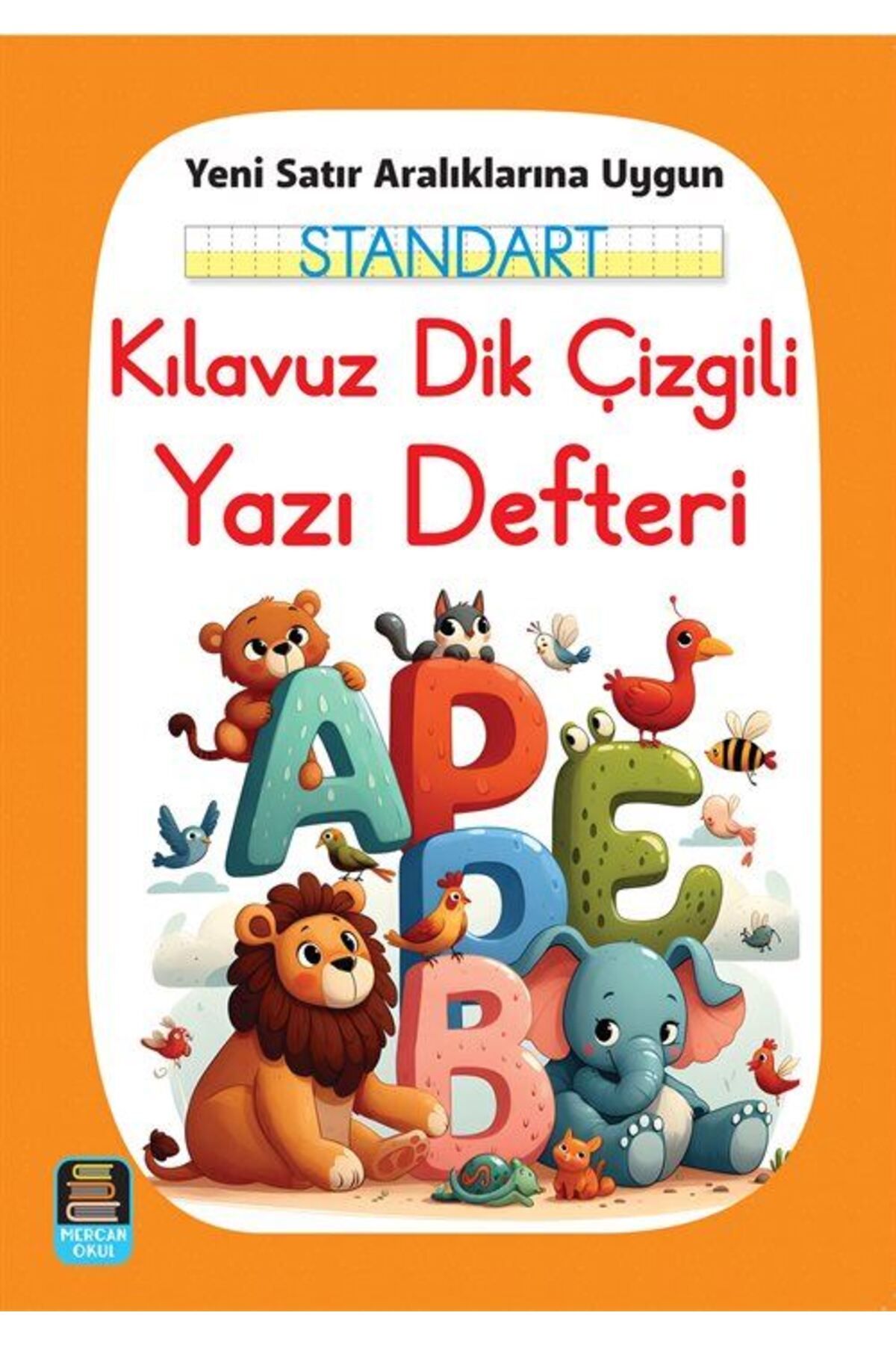 Standart Kılavuz Dik Çizgili Yazı Defteri (16x24 Ebat) Yeni Satır Aralıklarına Uygun