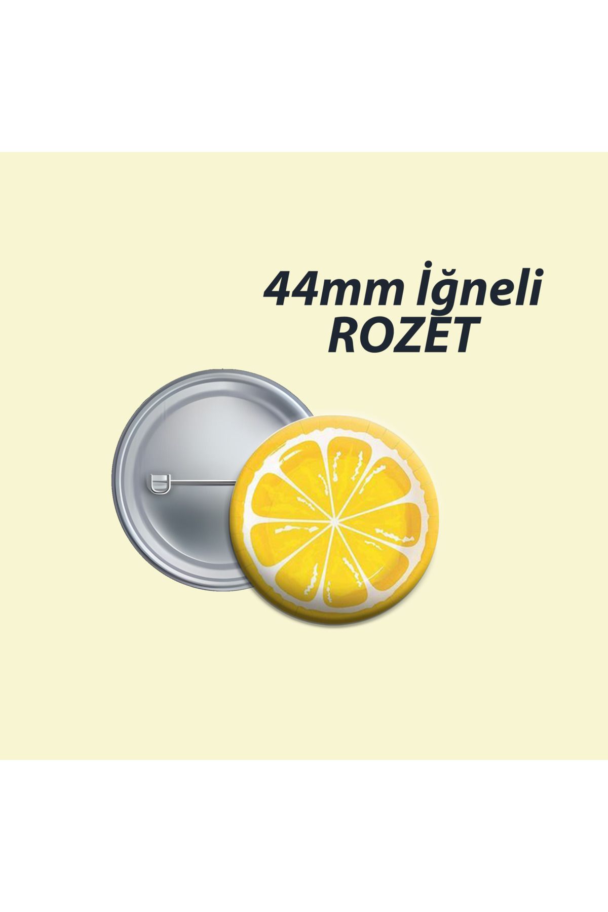 Nemika Limon Meyve 44mm Butonrozet - Çanta Sü...