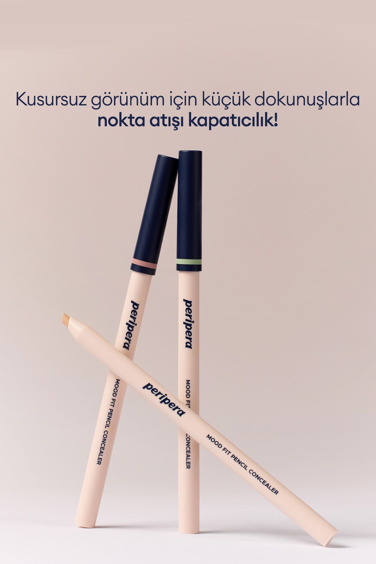 Renk Düzenleyici Kalem Kapatıcı Yeşil Renk PERIPERA Mood Fit Pencil Concealer 002 Cover Green