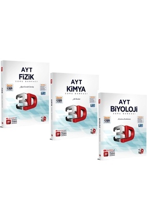 Ayt Fen Bilimleri Soru Bankası Seti Fizik Kimya Biyoloji Image 0