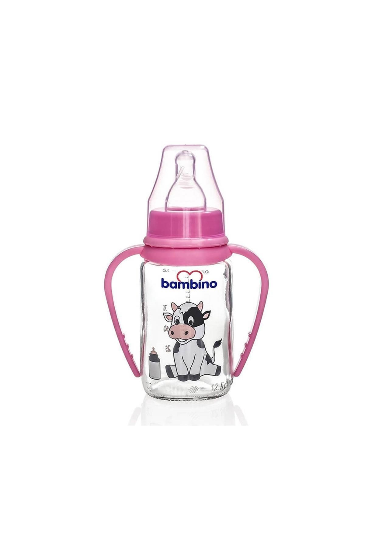 Bambino Kulplu CamBiberon-pembe 125ml