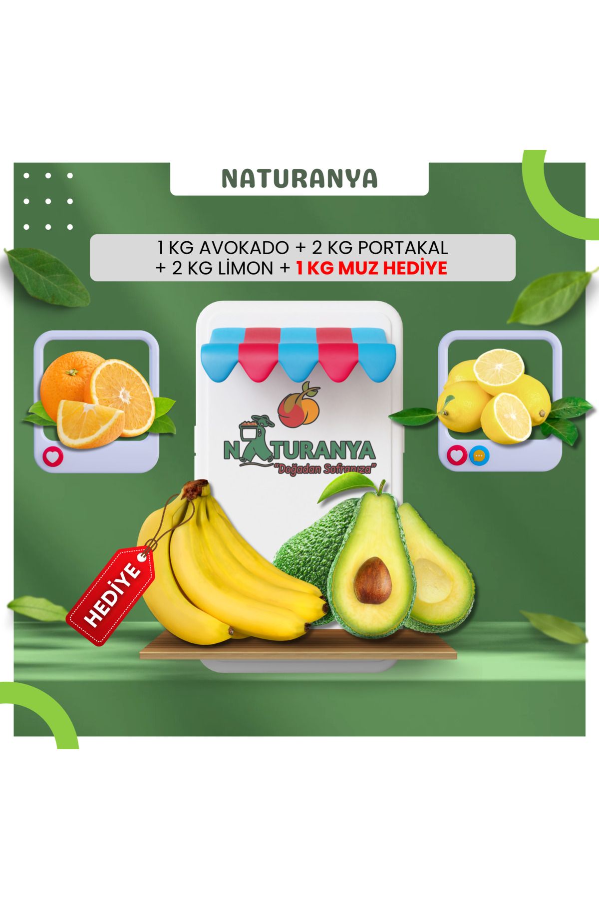 Naturanya Avantaj Sepeti 4 --2 kg Portakal +...