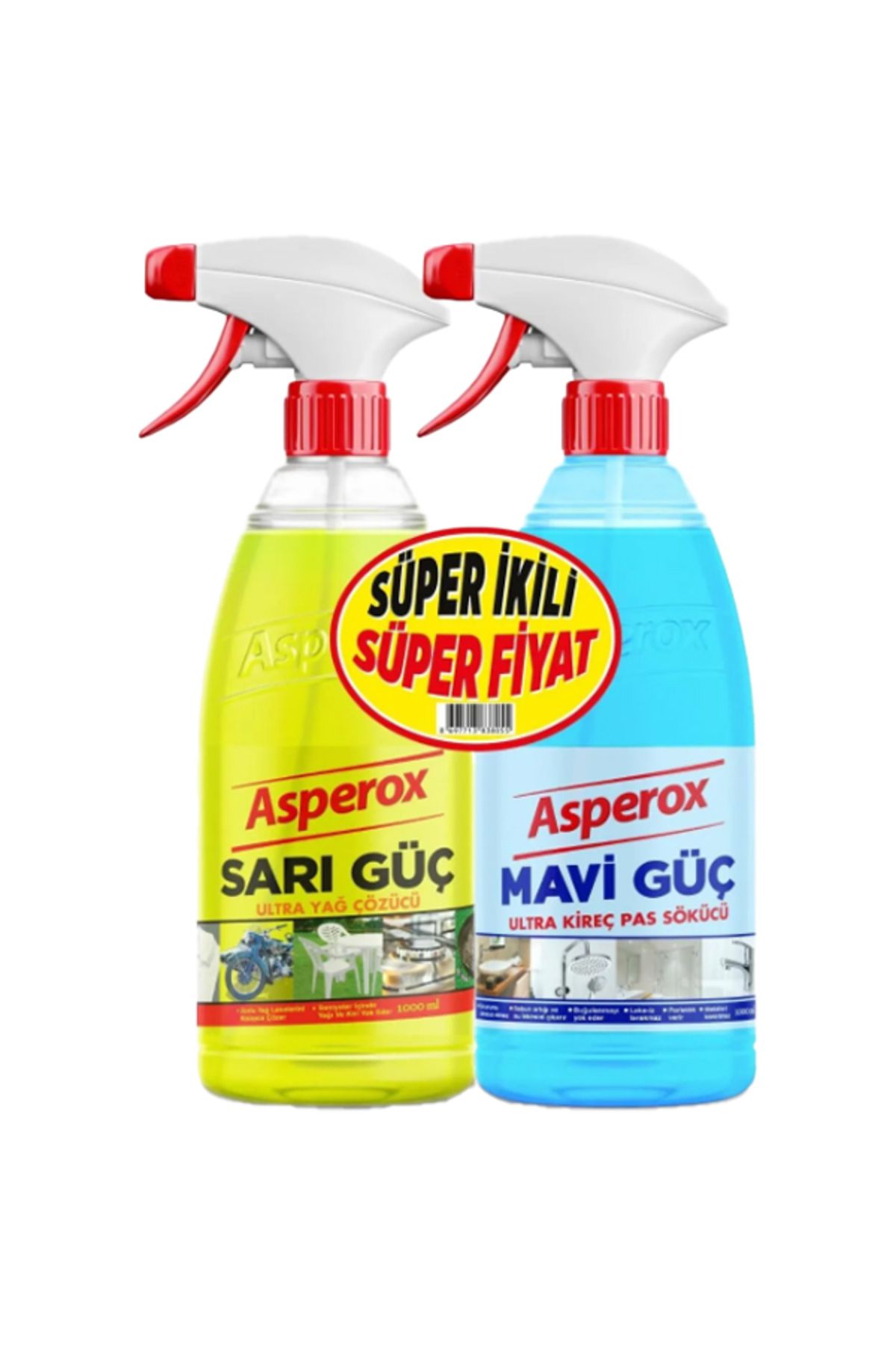 ASPEROX Sarı Güç - Mavi GüçSprey 2X1 LT