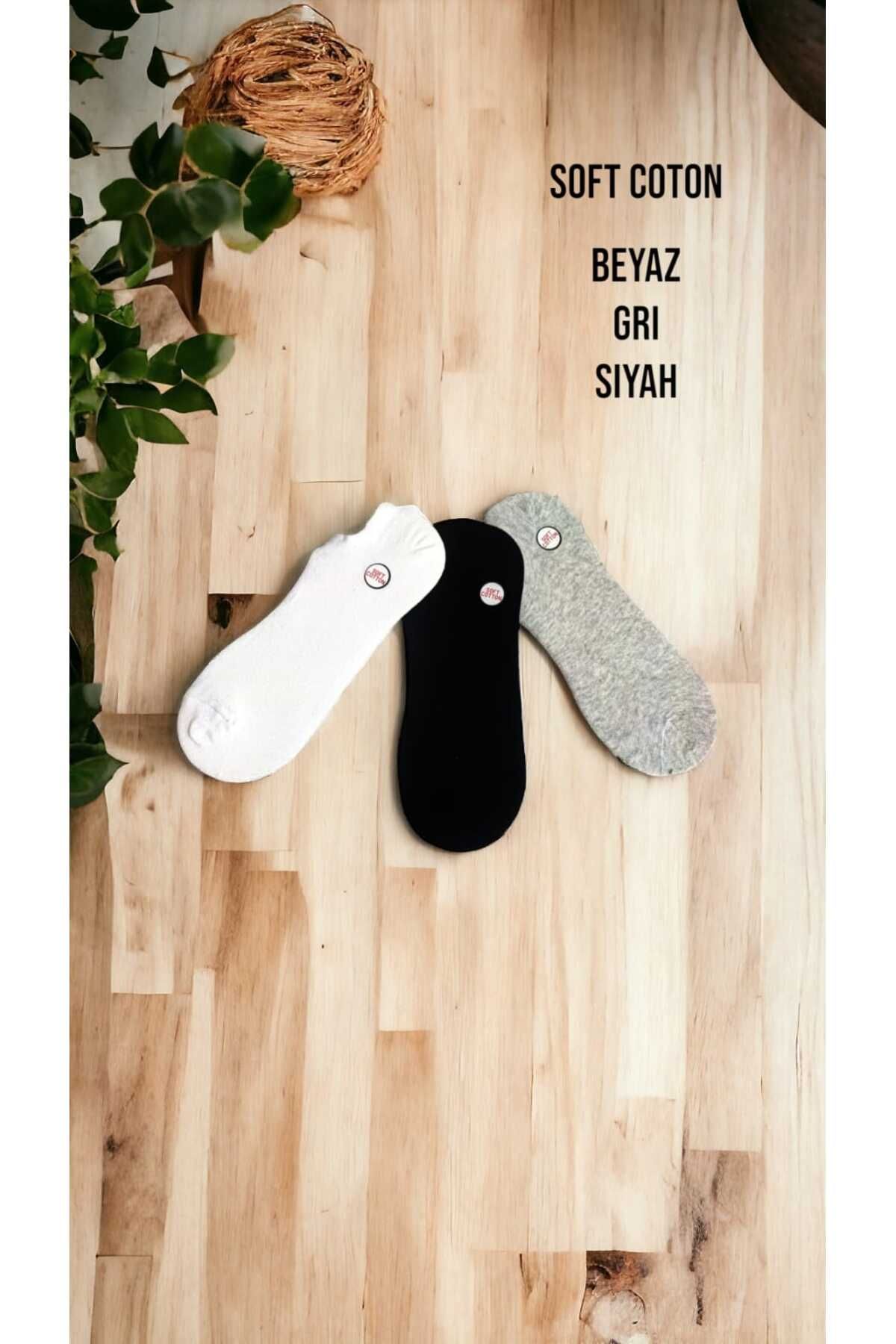 stilix Erkek Çorap 3 Lü 40-44Numara Pamuklu B...