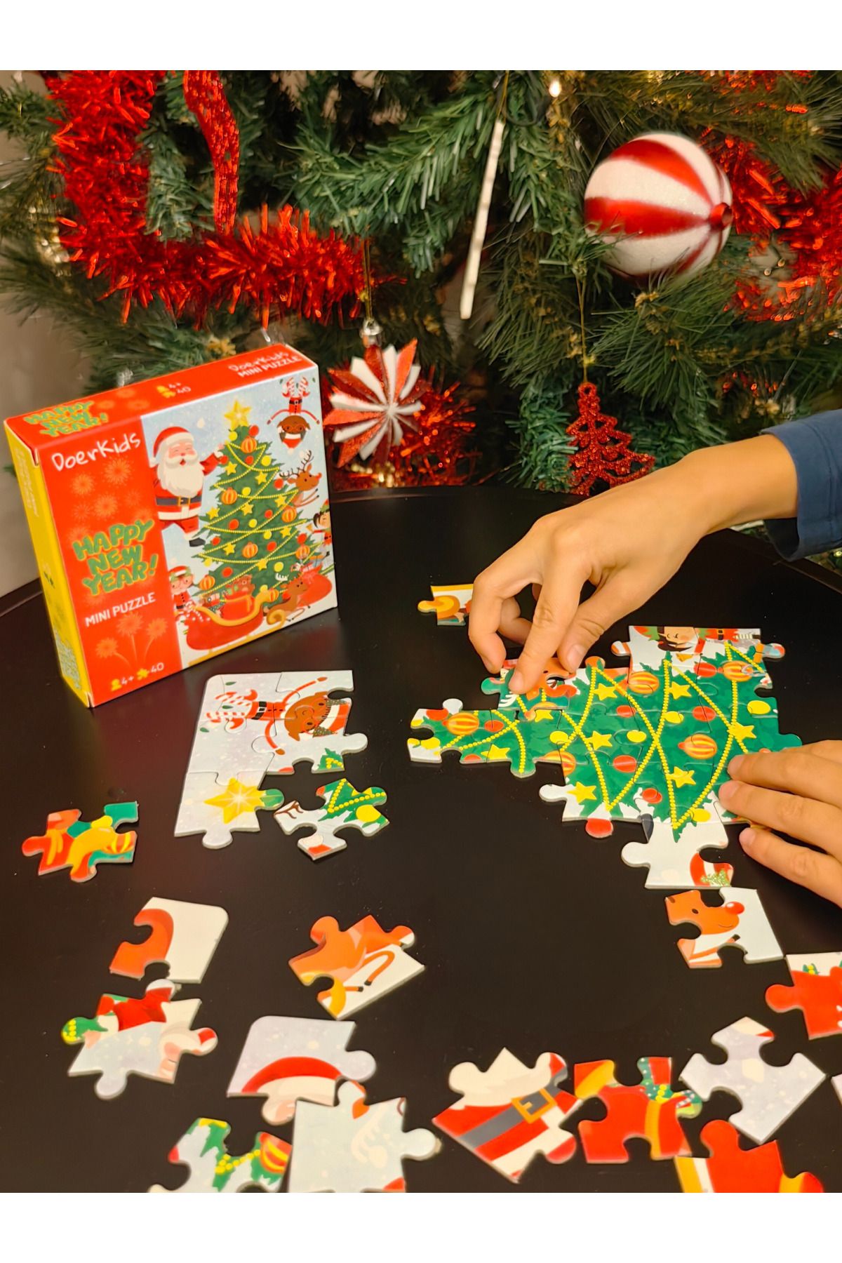 Happy New Year Yılbaşı Mini Puzzle | 3-7 Yaş - 40 Parça