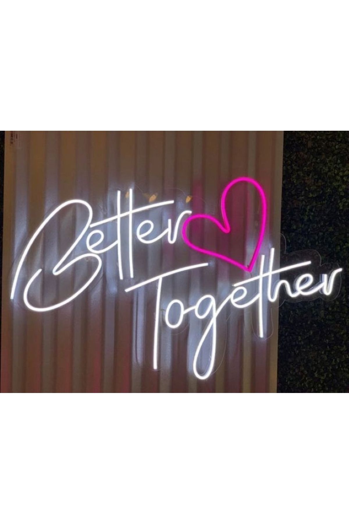 Neon Led Tabela Dekoratif Aydınlatma -tabela Better Together, 60x50cm-