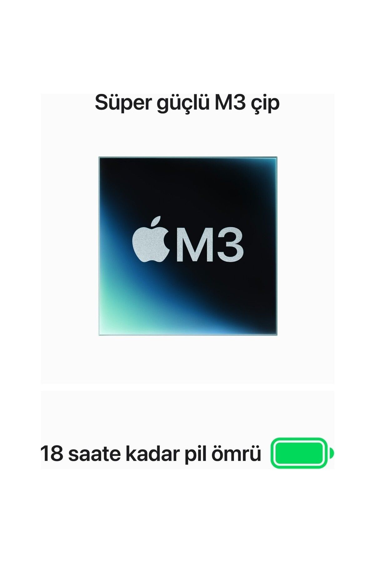 Macbook Air M3 16gb 256gb Ssd Macos 13" Taşınabilir Bilgisayar Uzay Grisi Mc8g4tu/a