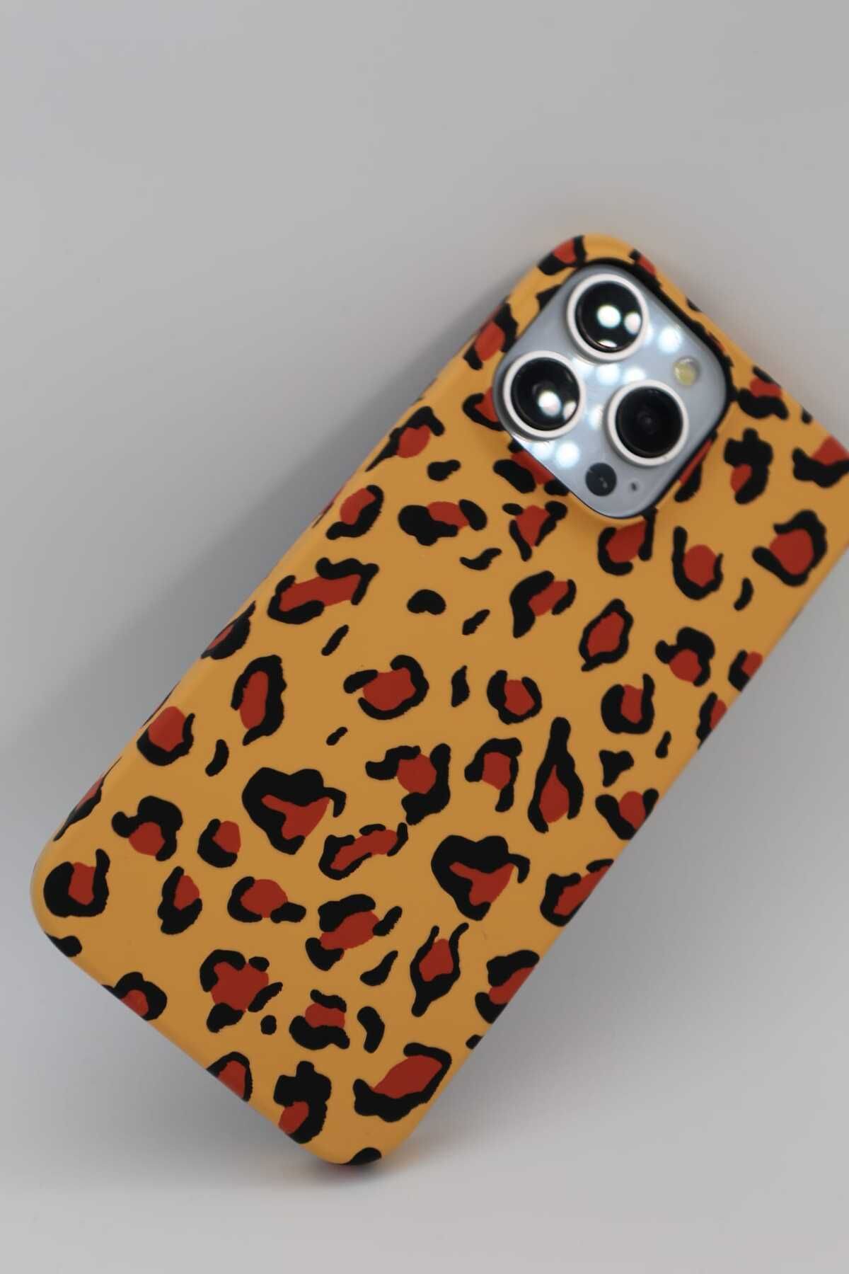 Ollyworld İphone 14 ProUyumlu Turuncu Leopar...