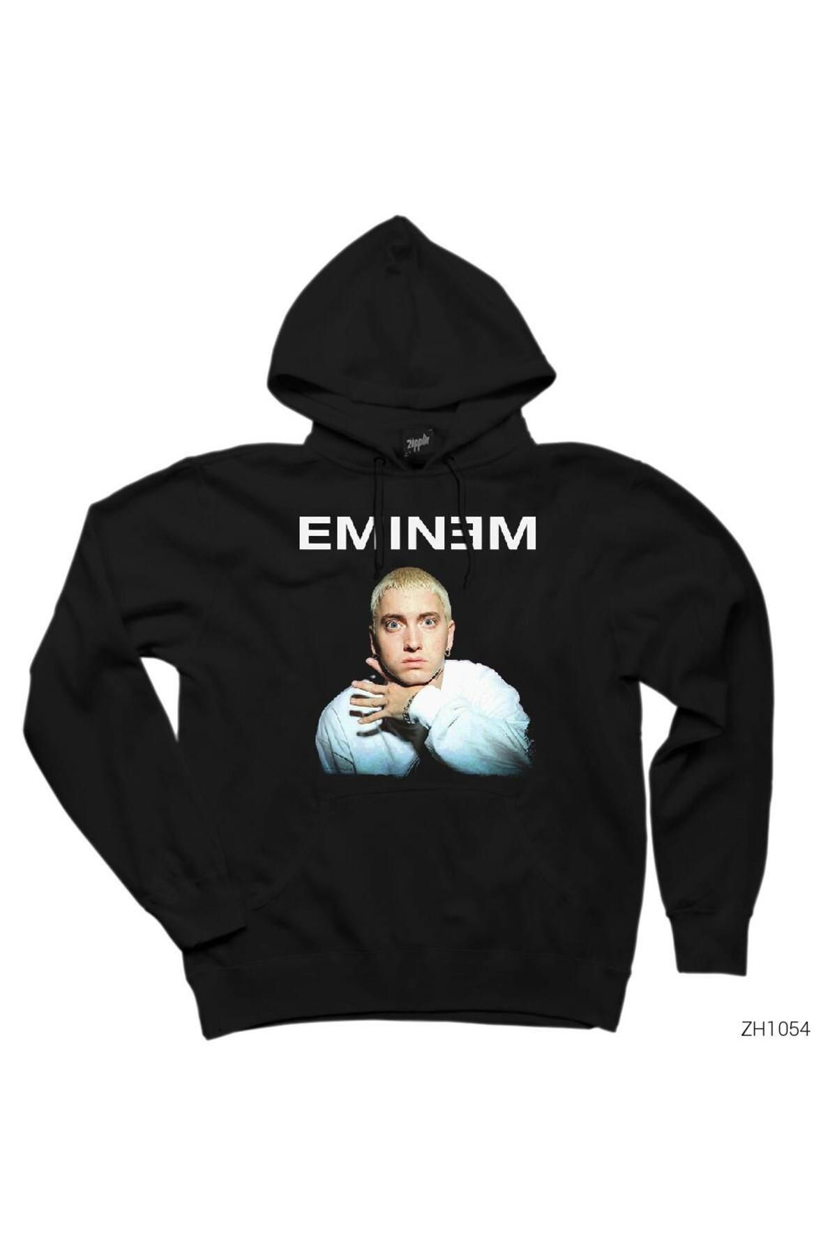 CrowsGate Eminem Cuff SiyahKapşonlu Sweatshir...