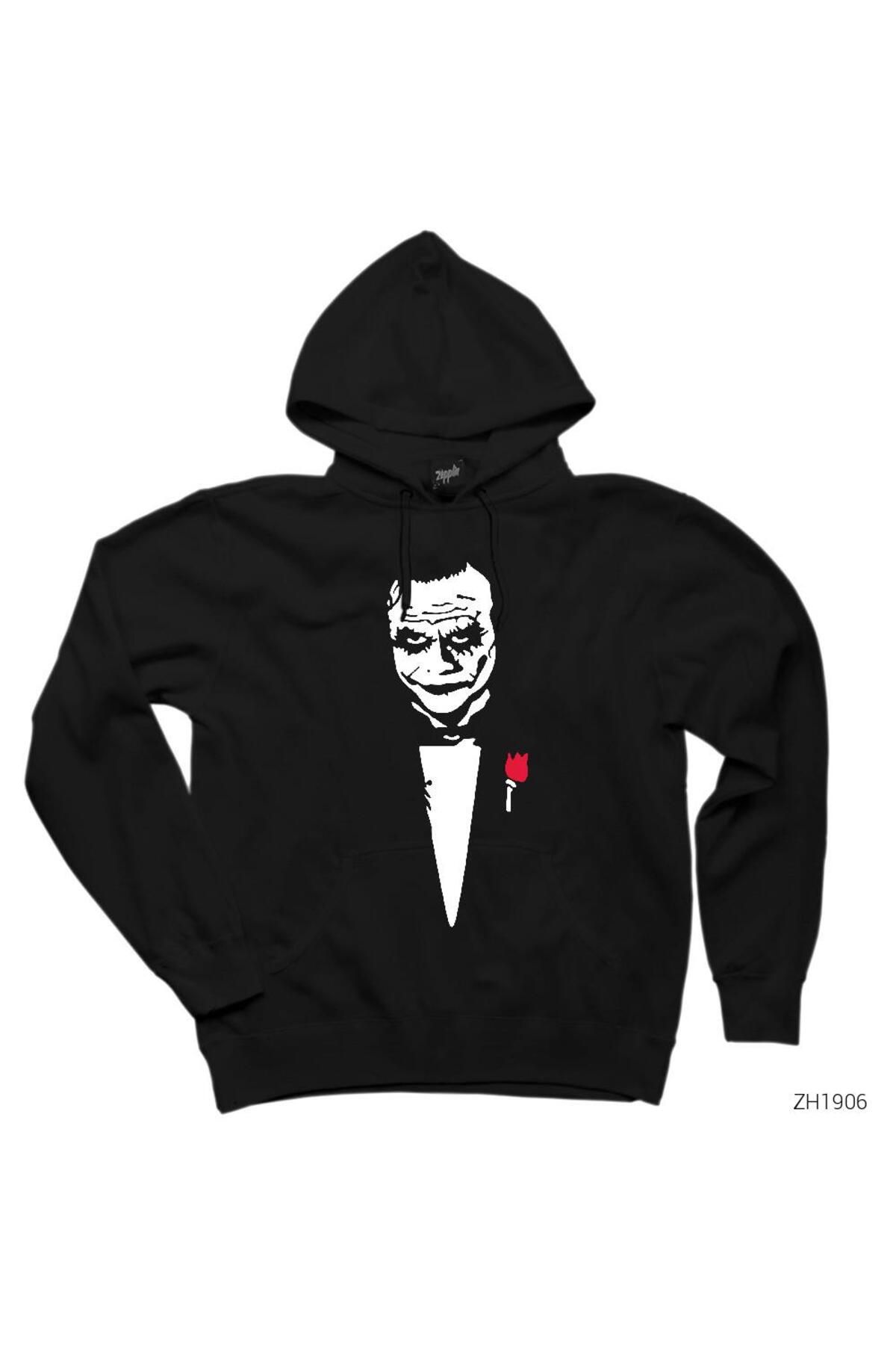 CrowsGate Joker GodfatherSiyah Kapşonlu Sweat...