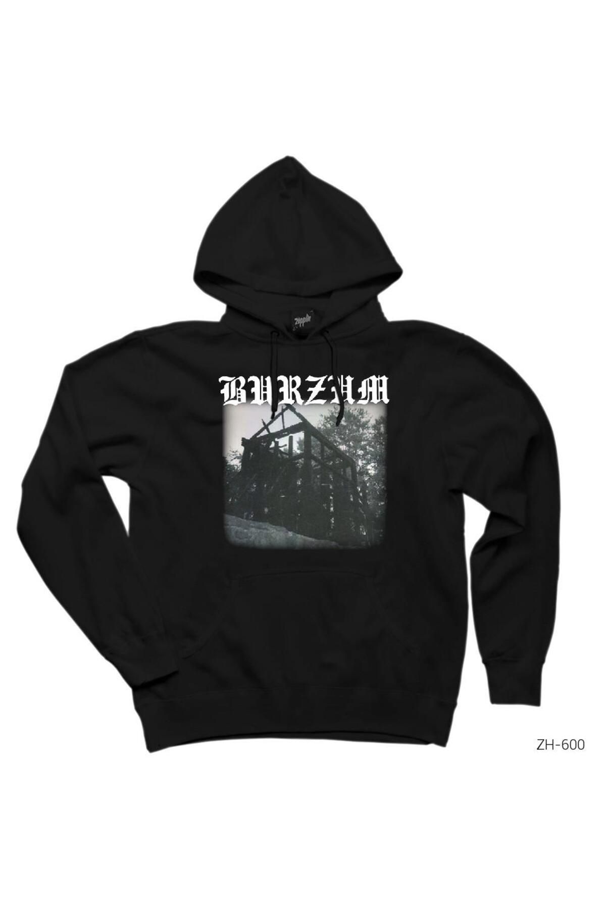 CrowsGate Burzum Aske SiyahKapşonlu Sweatshir...