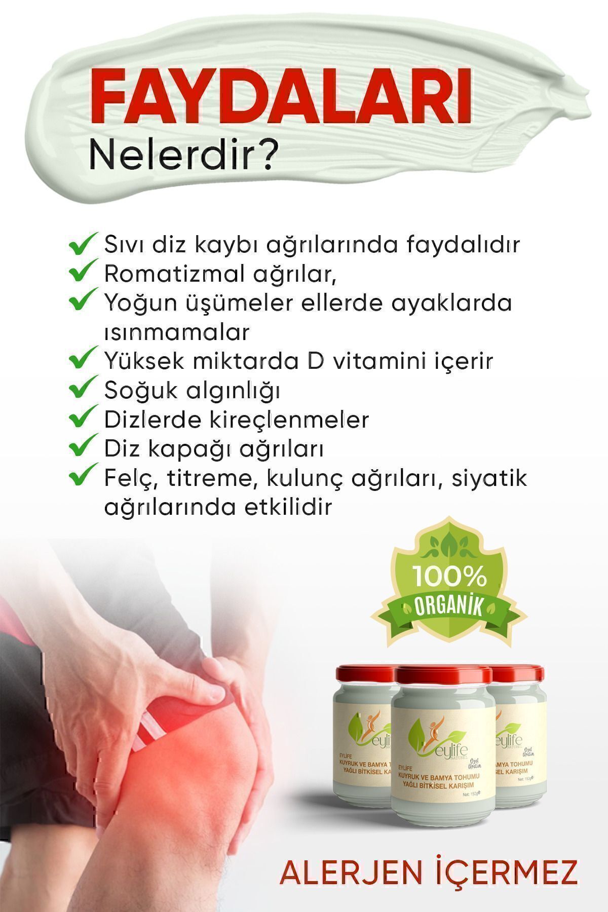 Kuyruk Ve Bamya Tohumu Yağlı Bitkisel Karışım Krem 100 ml