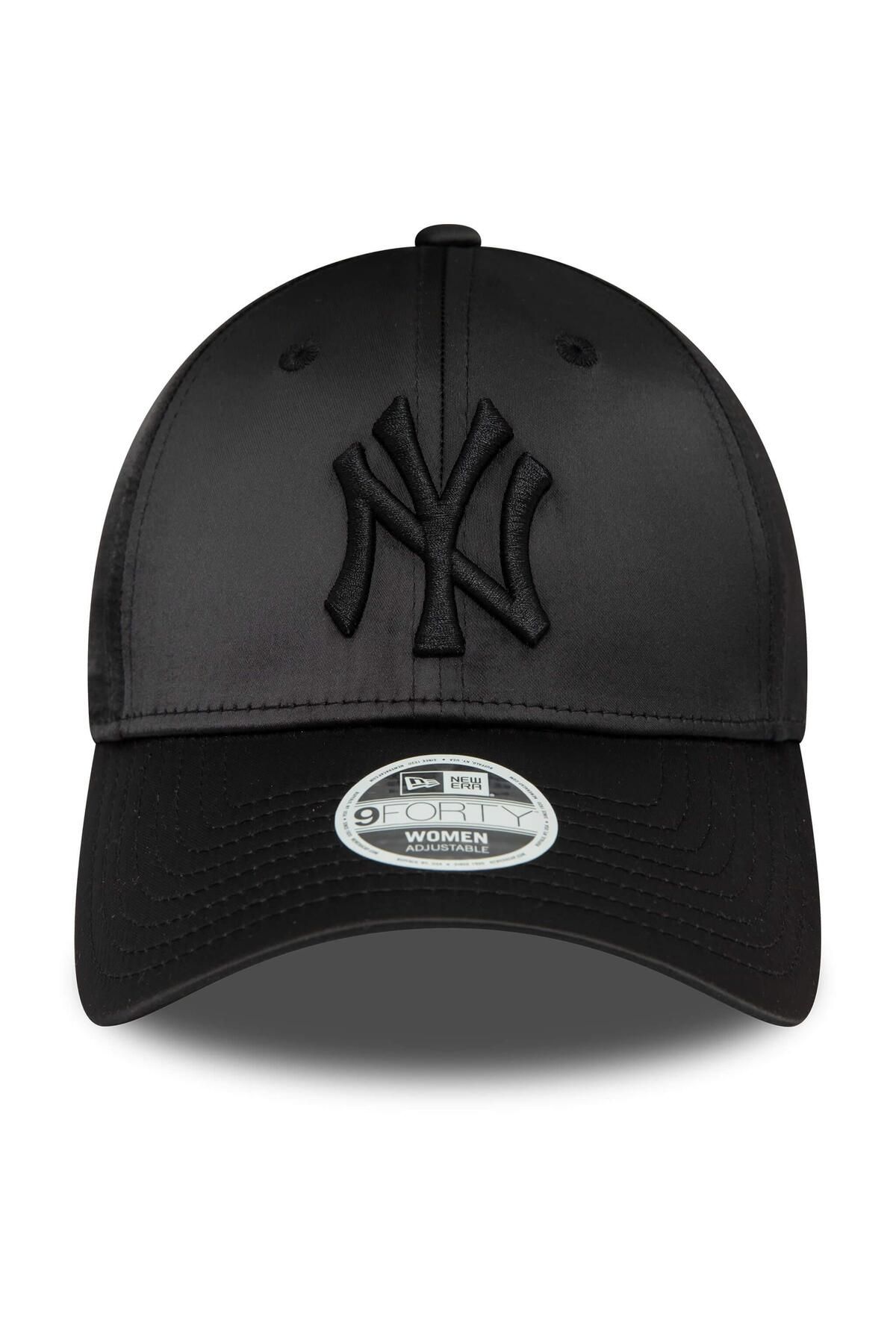 Şapka - Wmns Satin 9forty New York Yankees - Siyah