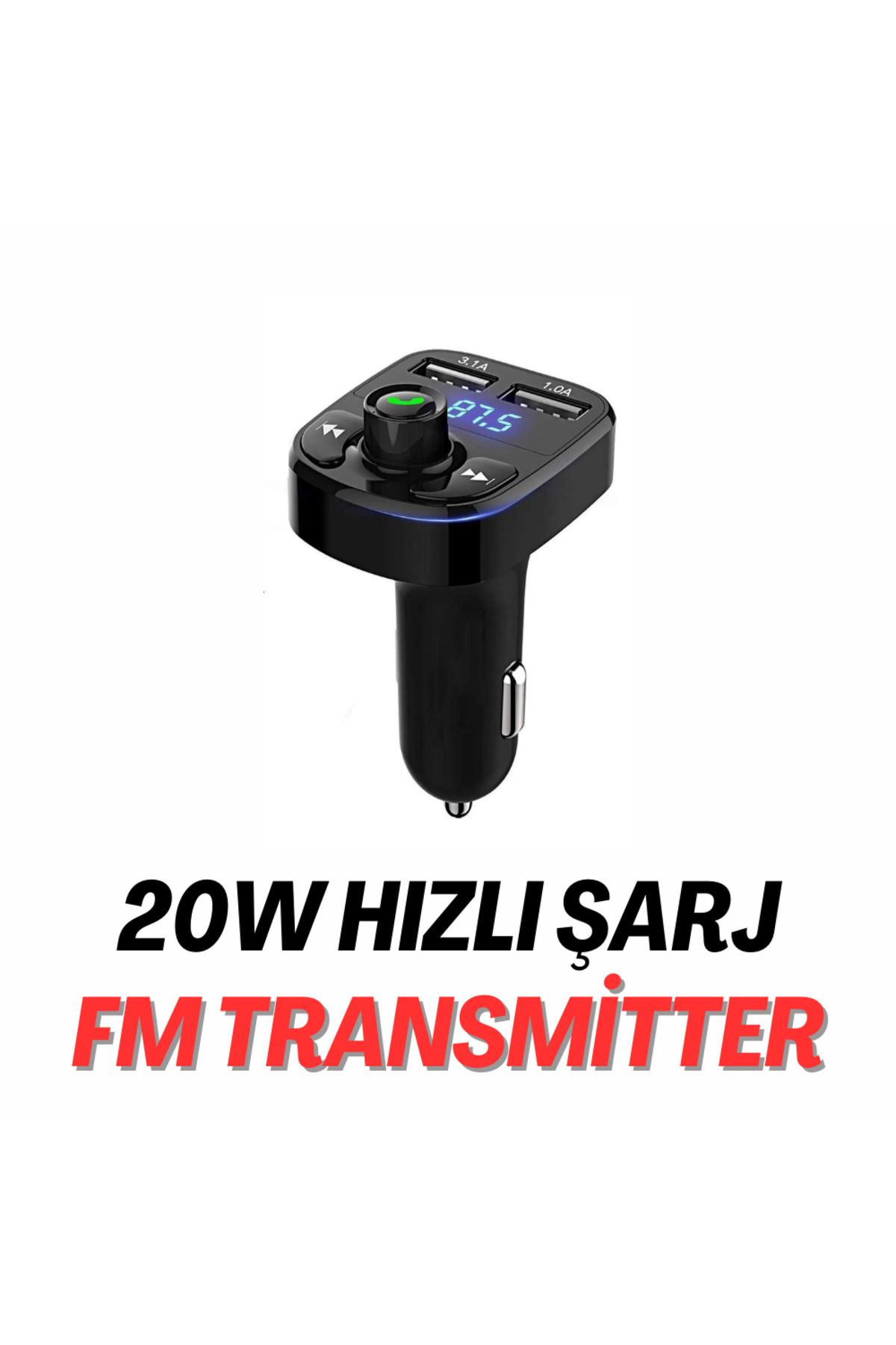 GOBAX 20w Araç Bluetooth FmTransmitter Cihazı...