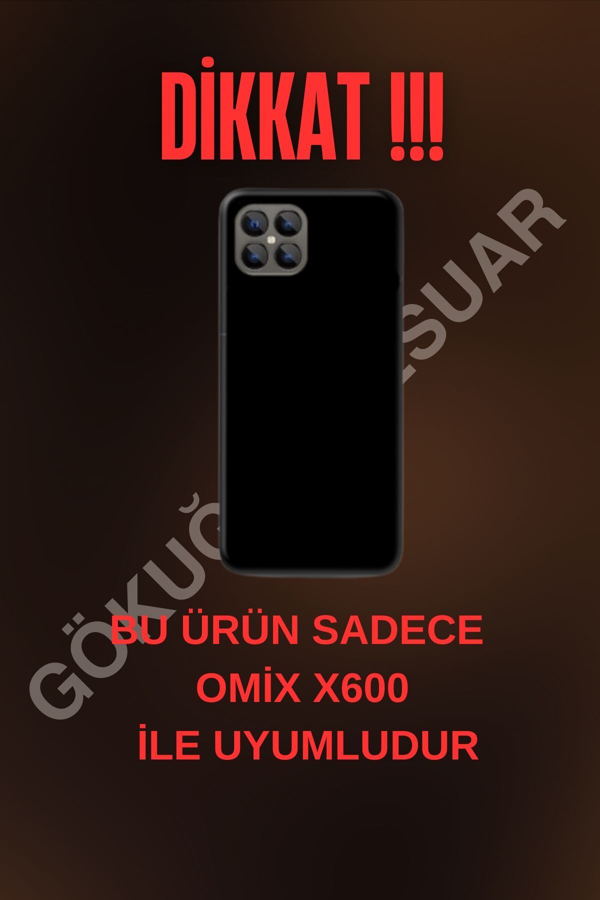 OMİX X600 Markasına Uyumlu Ultra HD Baskılı Telefon Kılıfları (Görseldeki Telefon Temsilidir.)